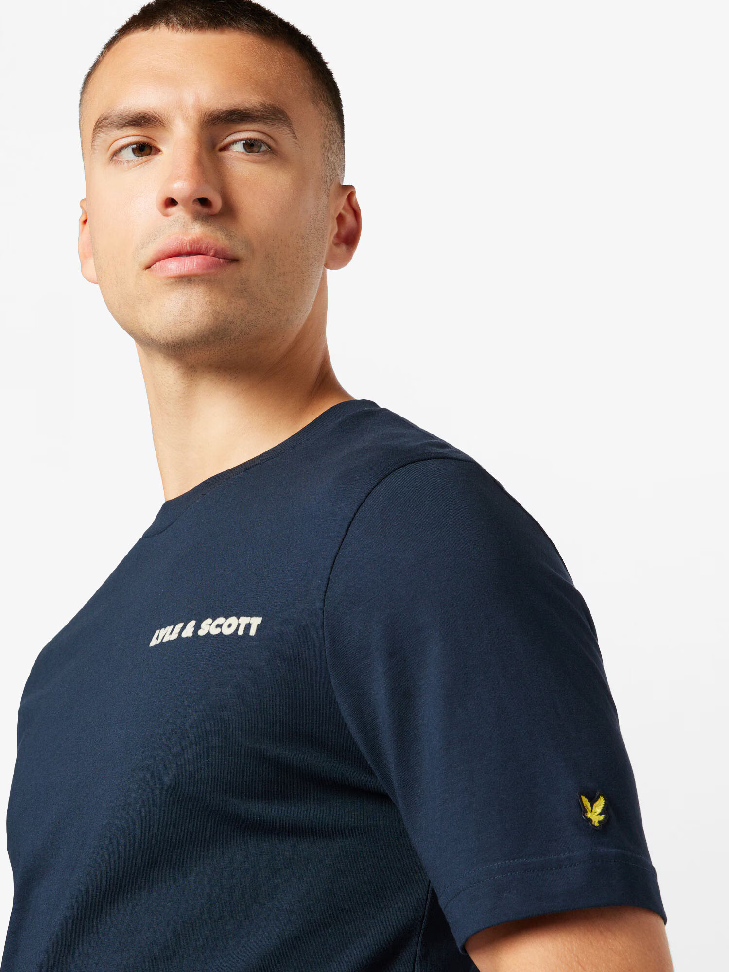 Lyle & Scott Tričko námornícka modrá / biela - Pepit.sk