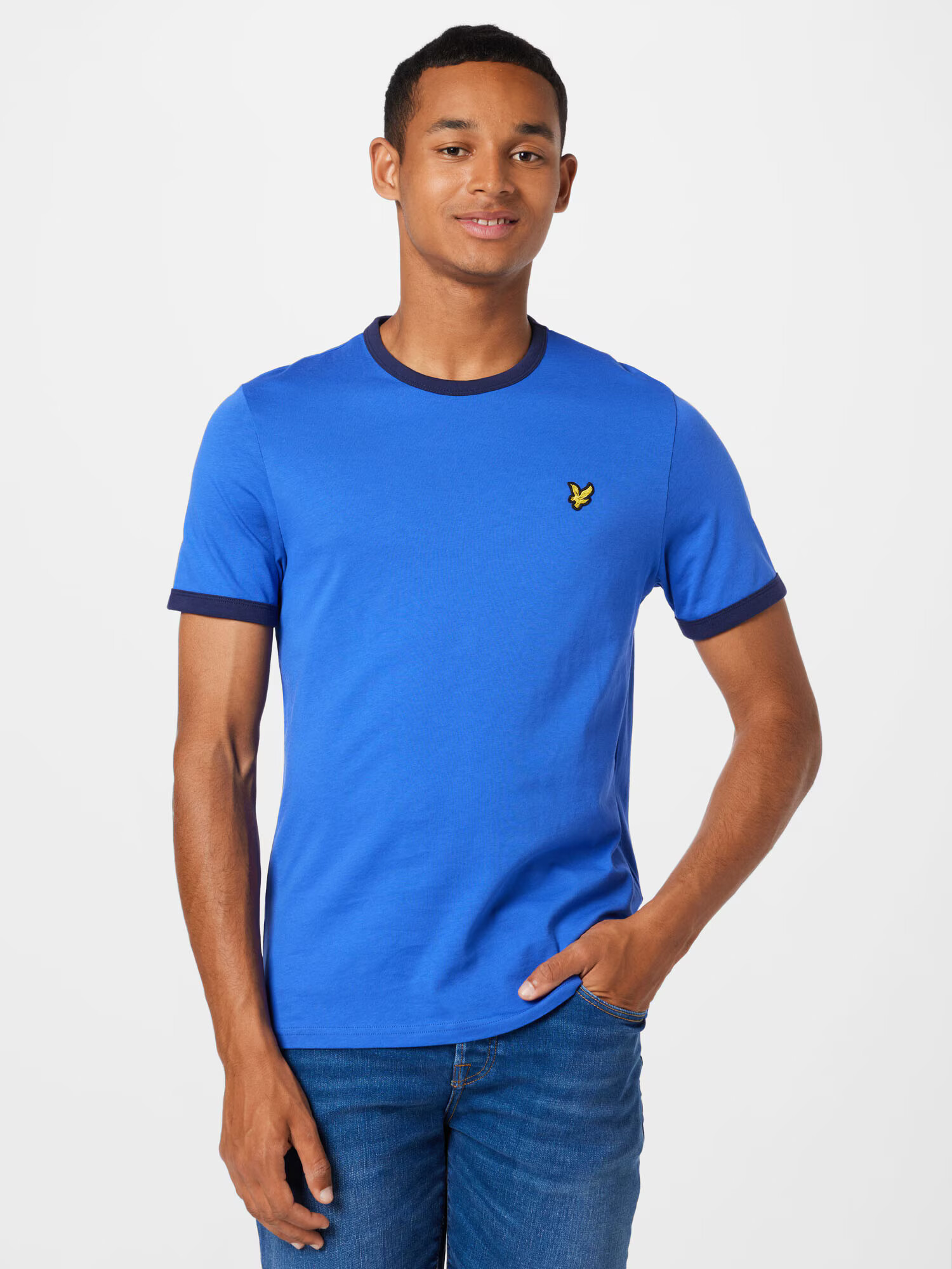 Lyle & Scott Tričko námornícka modrá / kráľovská modrá / žltá - Pepit.sk