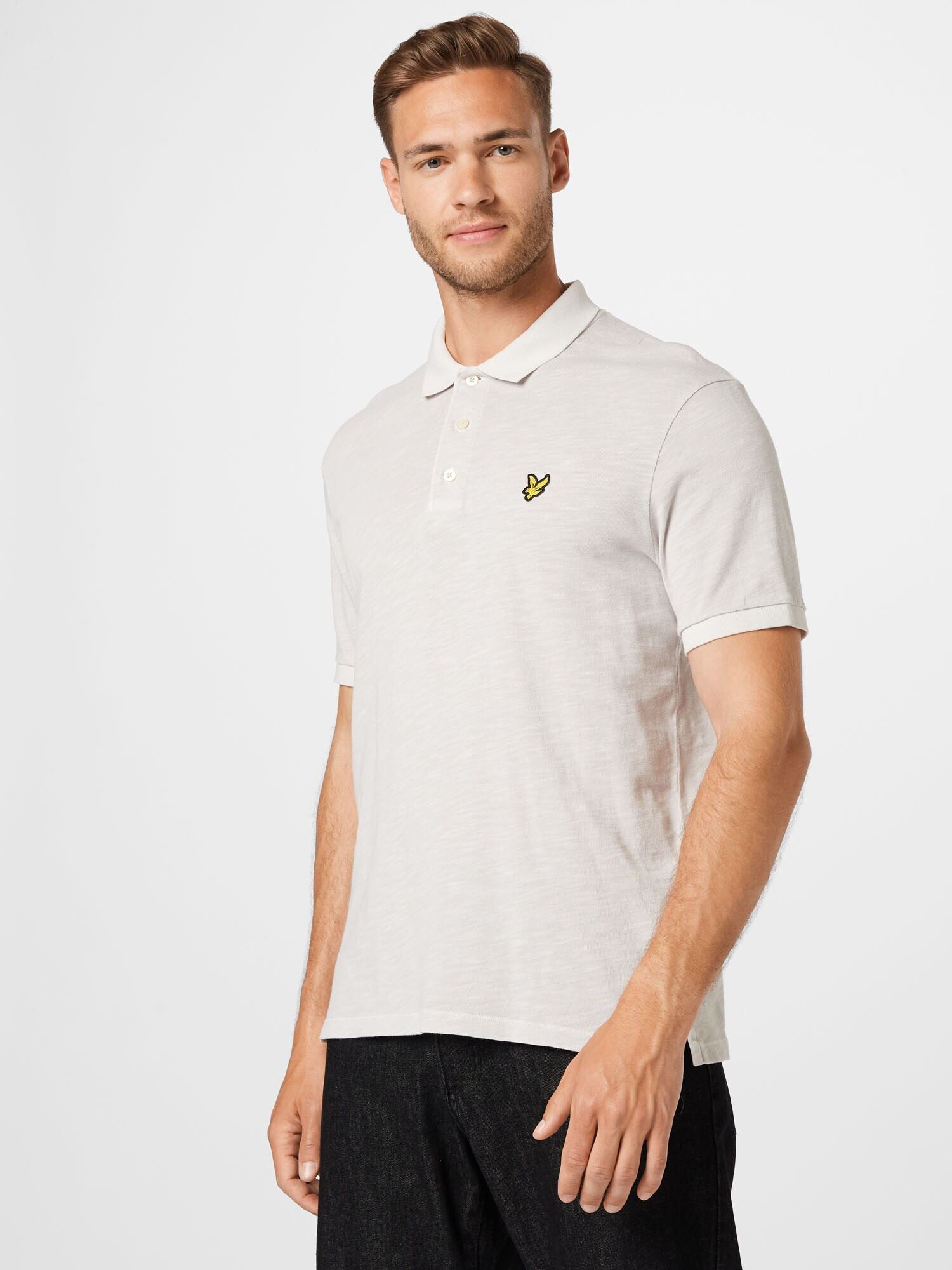 Lyle & Scott Tričko neónovo žltá / čierna / biela melírovaná - Pepit.sk