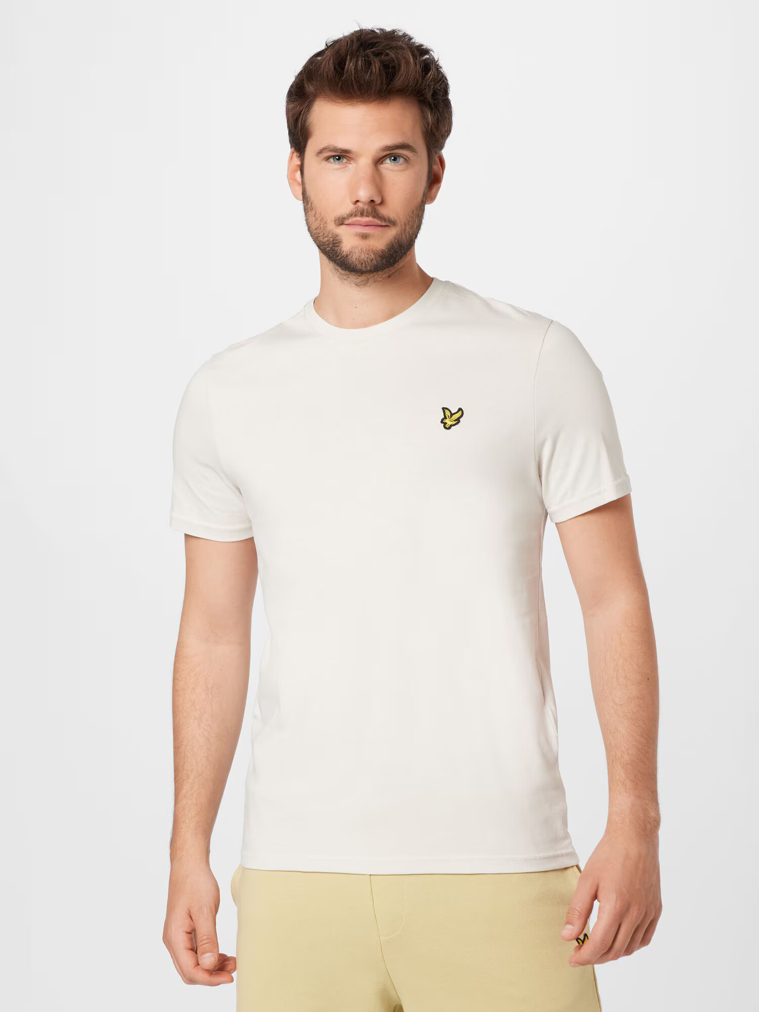 Lyle & Scott Tričko 'Plain' béžová / žltá - Pepit.sk