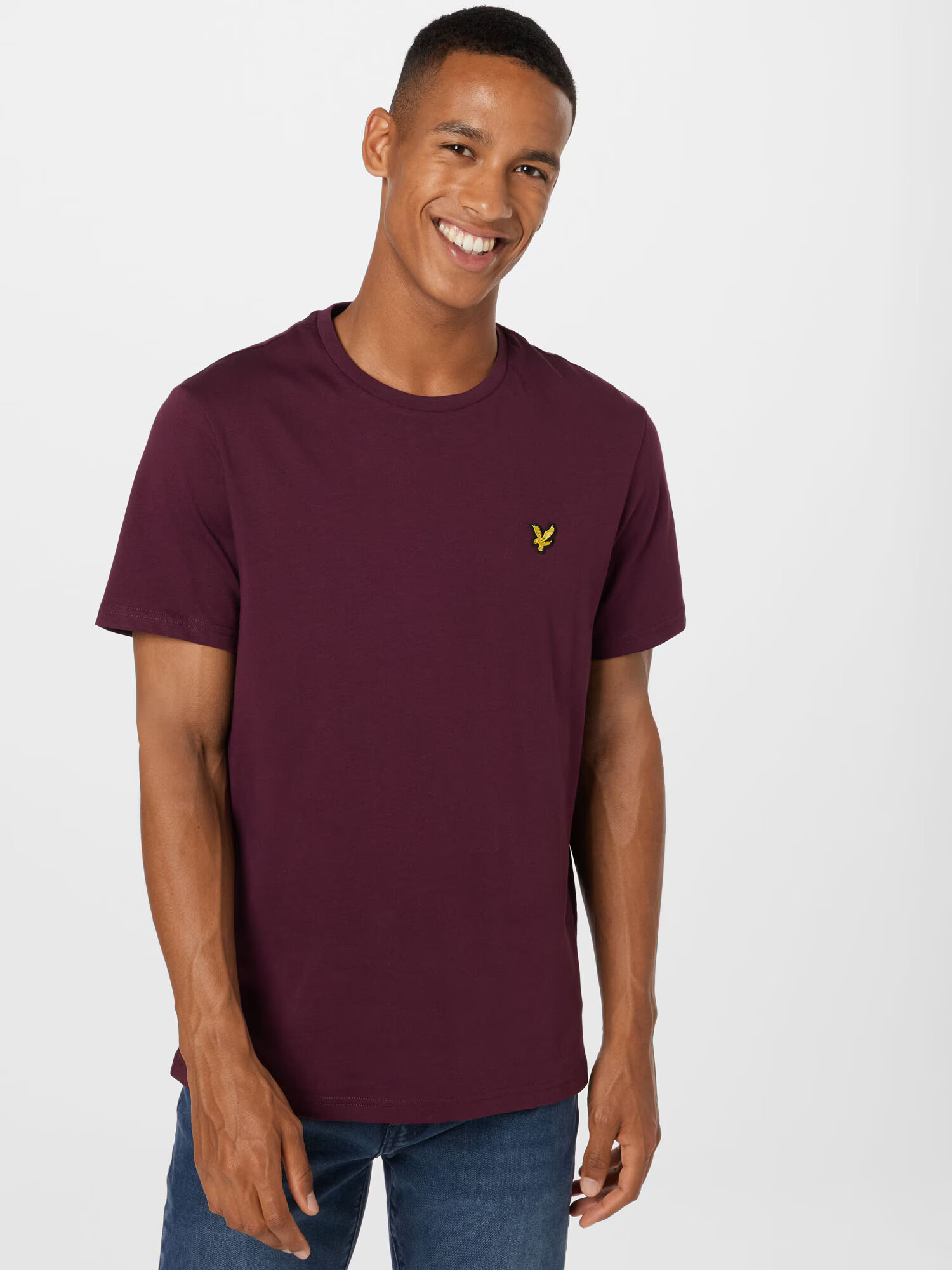 Lyle & Scott Tričko zlatá žltá / burgundská / čierna - Pepit.sk