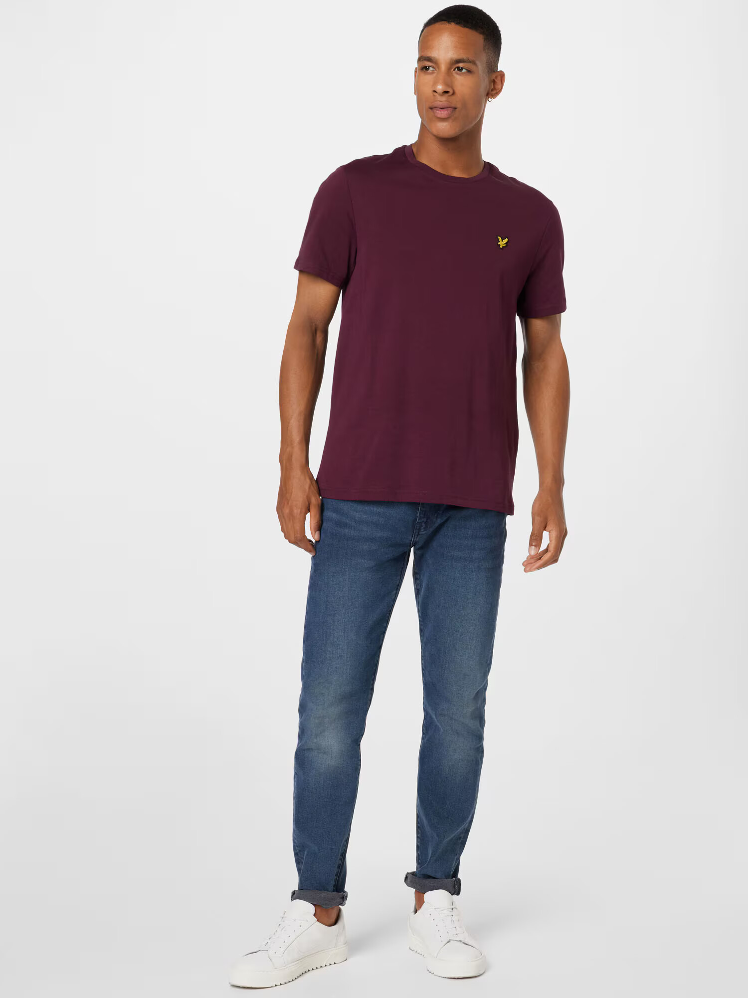 Lyle & Scott Tričko zlatá žltá / burgundská / čierna - Pepit.sk