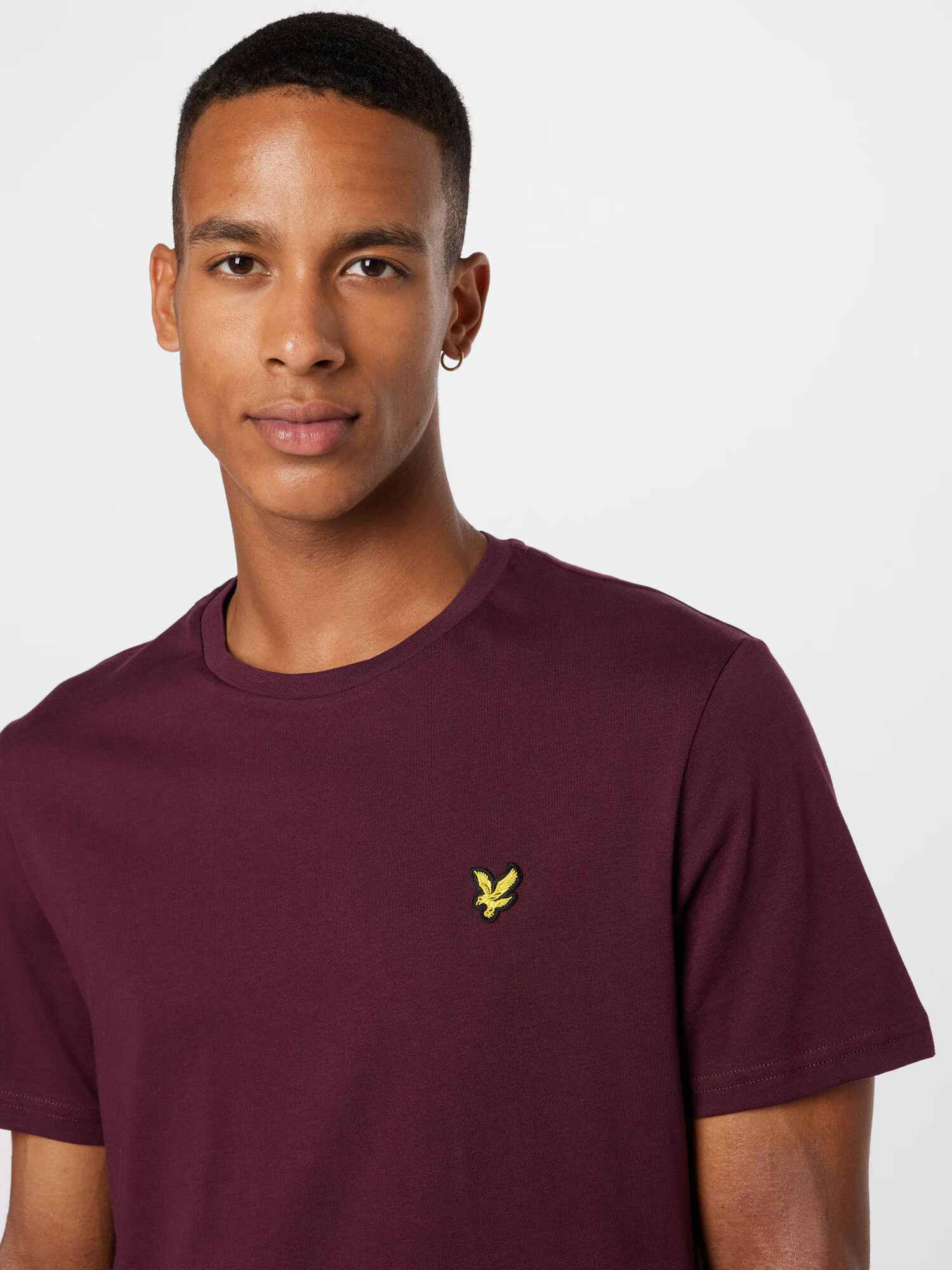 Lyle & Scott Tričko zlatá žltá / burgundská / čierna - Pepit.sk