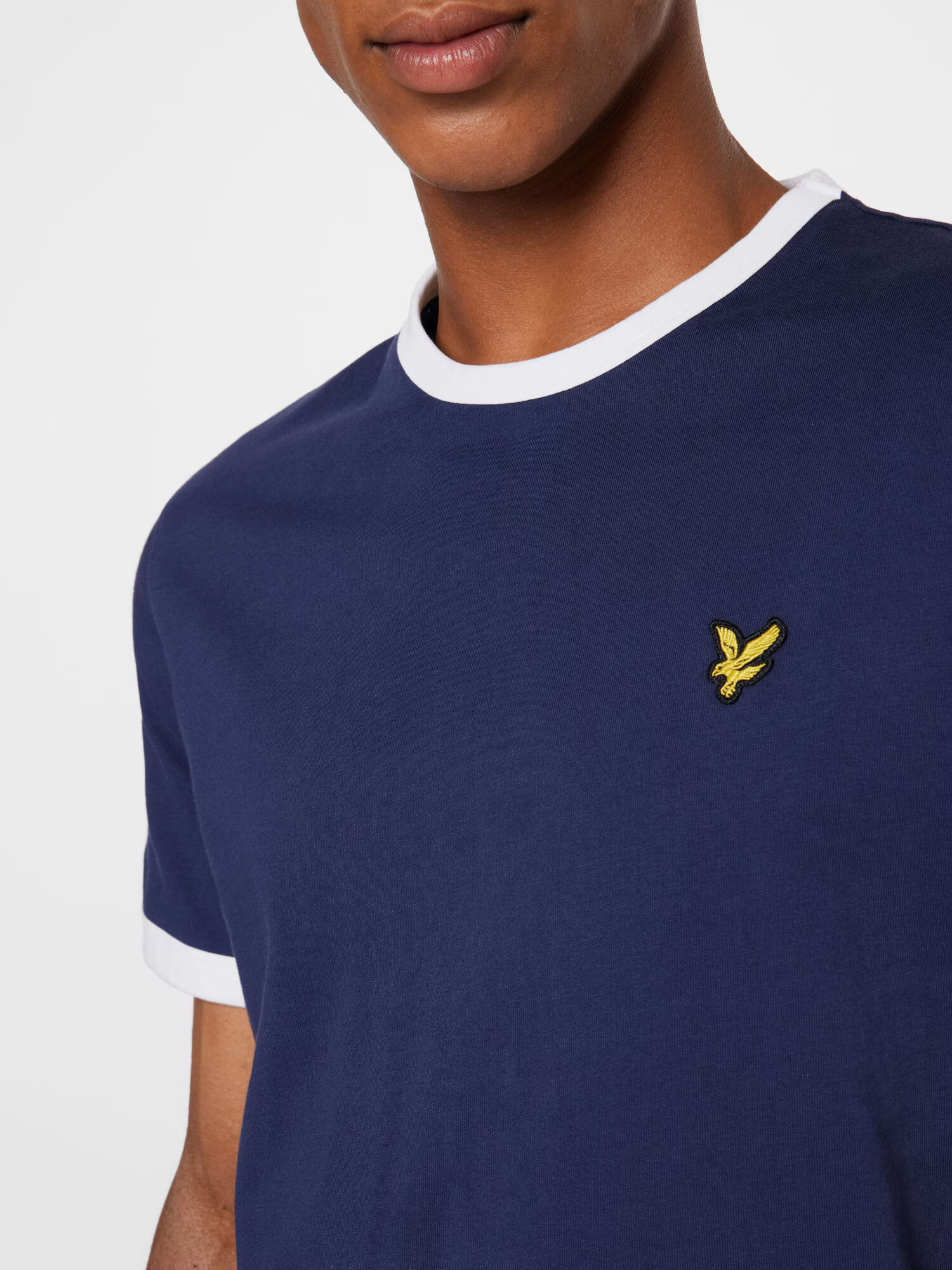 Lyle & Scott Tričko 'Ringer' námornícka modrá / žltá / čierna / biela - Pepit.sk