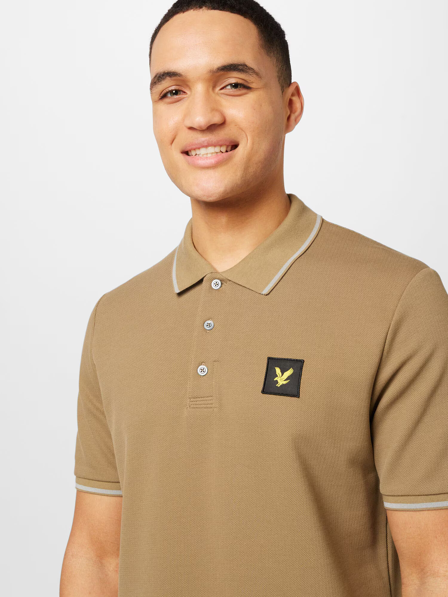 Lyle & Scott Tričko svetlohnedá / žltá / čierna / biela - Pepit.sk