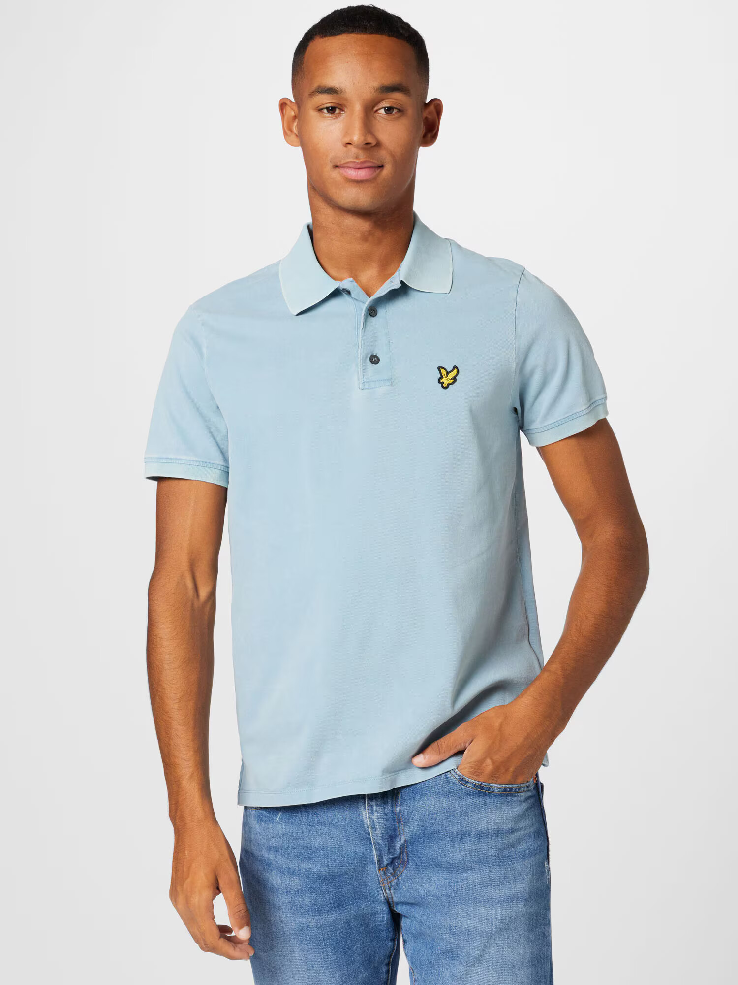 Lyle & Scott Tričko svetlomodrá / žltá - Pepit.sk