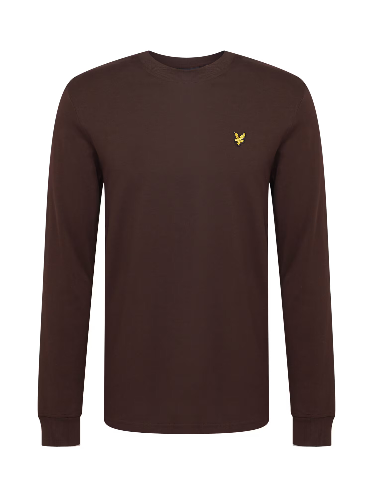 Lyle & Scott Tričko tmavohnedá / zlatá žltá - Pepit.sk