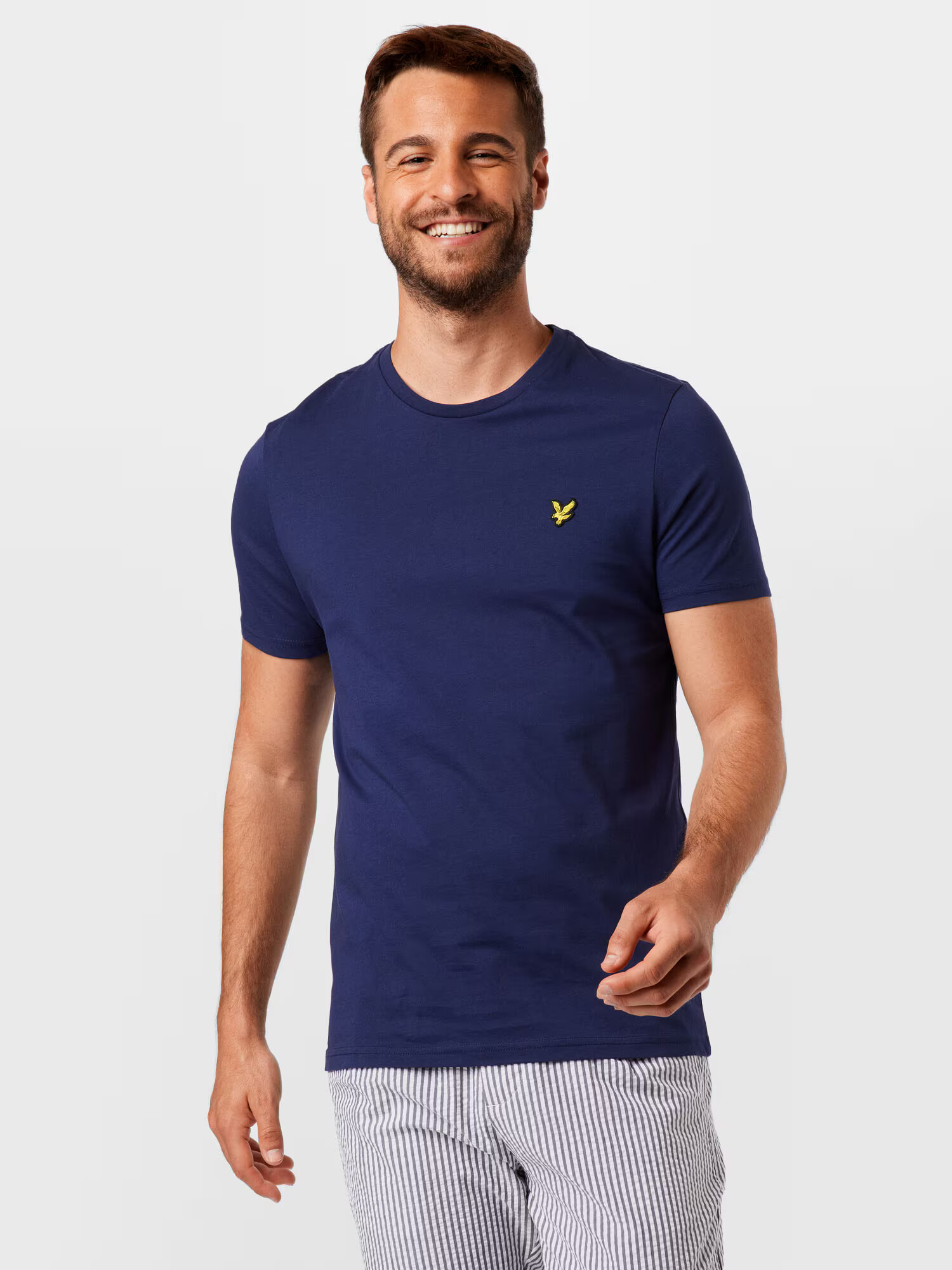 Lyle & Scott Tričko tmavomodrá / zlatá žltá / čierna - Pepit.sk