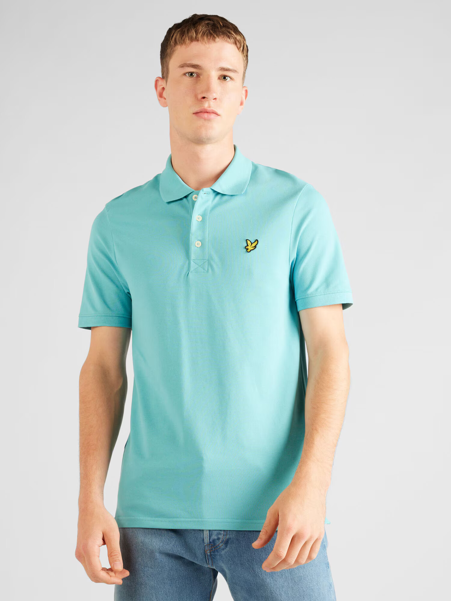 Lyle & Scott Tričko vodová / žltá / čierna - Pepit.sk