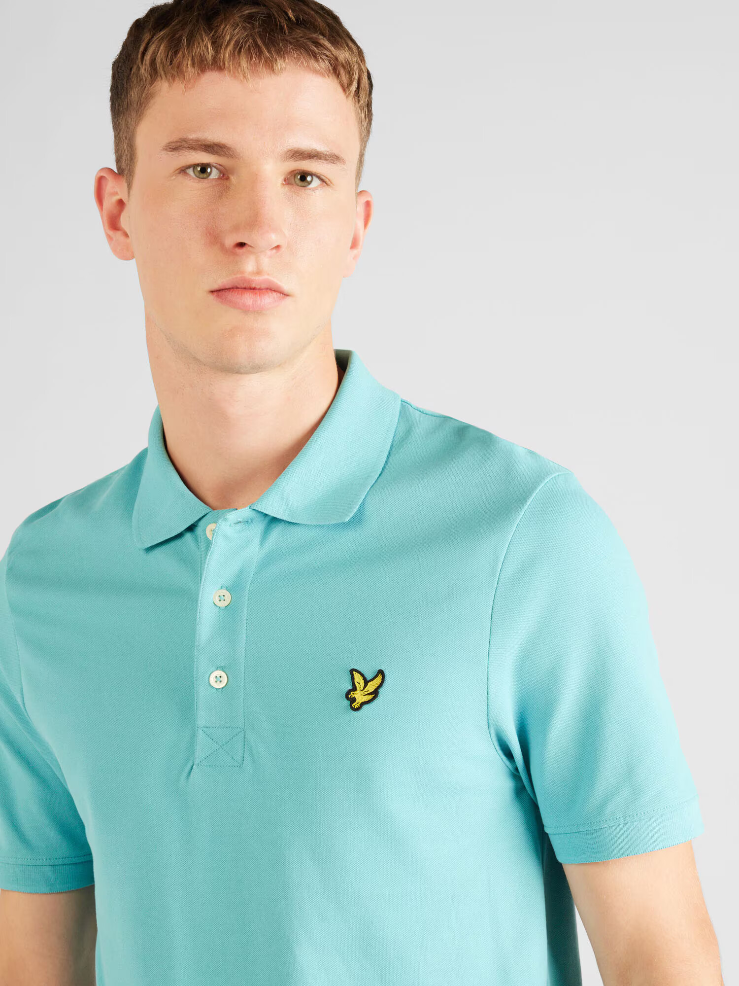 Lyle & Scott Tričko vodová / žltá / čierna - Pepit.sk