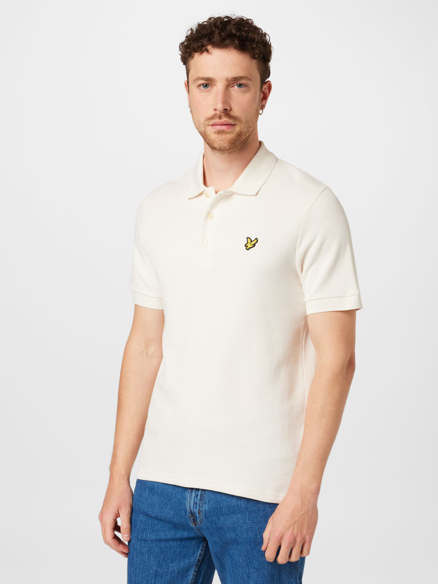 Lyle & Scott Tričko zlatá žltá / čierna / biela - Pepit.sk