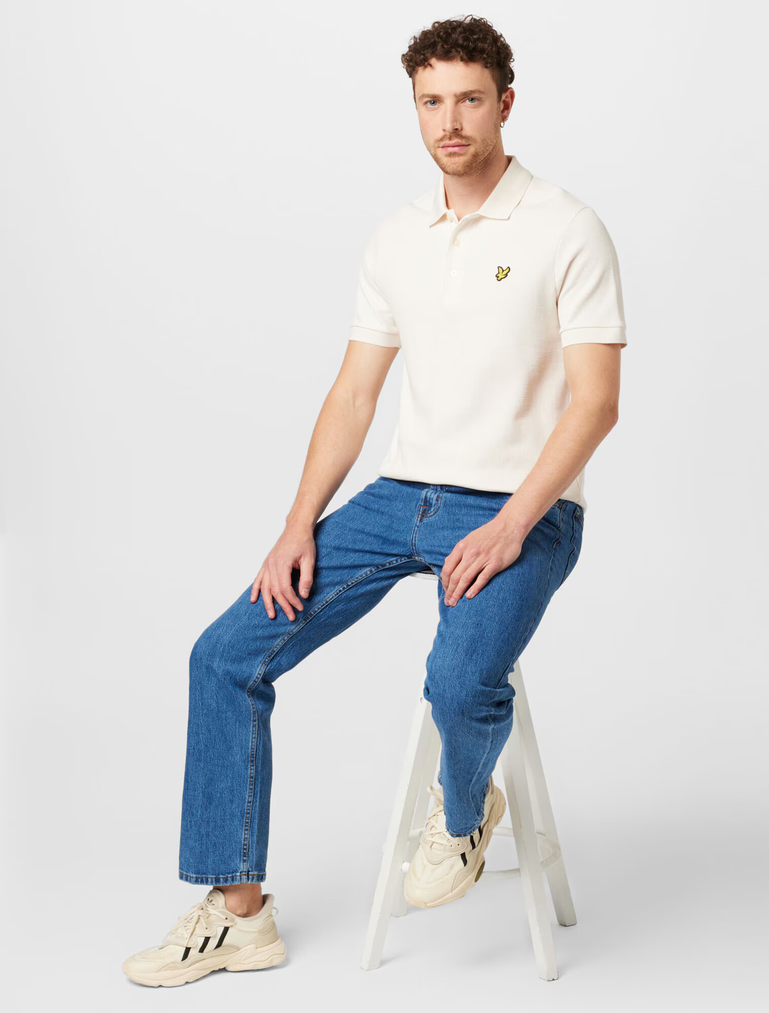 Lyle & Scott Tričko zlatá žltá / čierna / biela - Pepit.sk