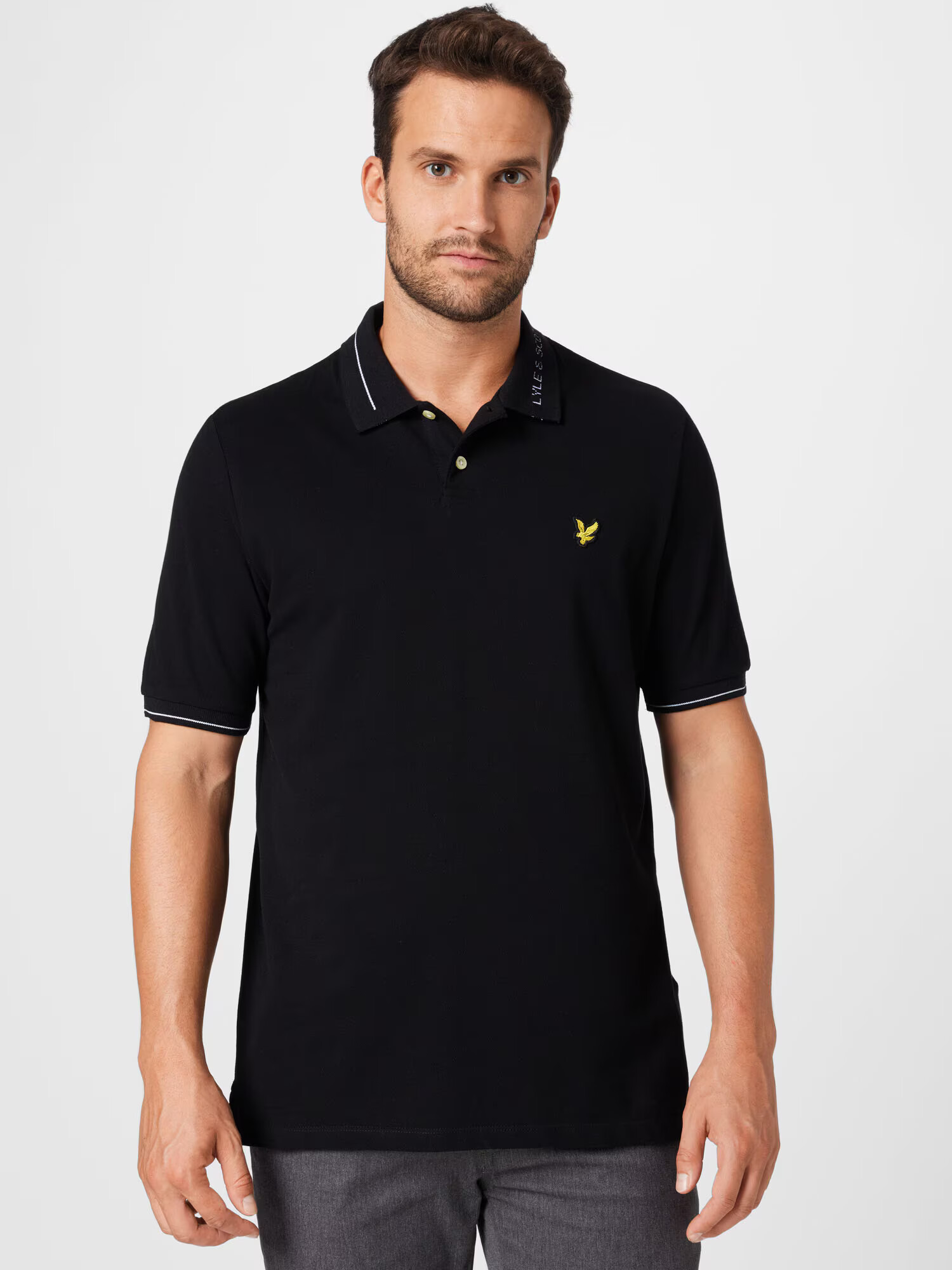 Lyle & Scott Tričko žltá / čierna / biela - Pepit.sk