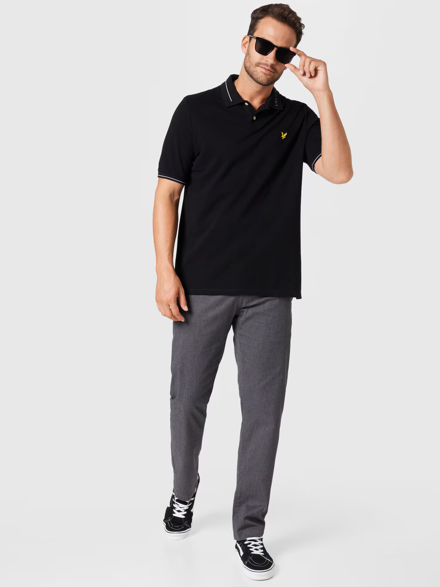 Lyle & Scott Tričko žltá / čierna / biela - Pepit.sk