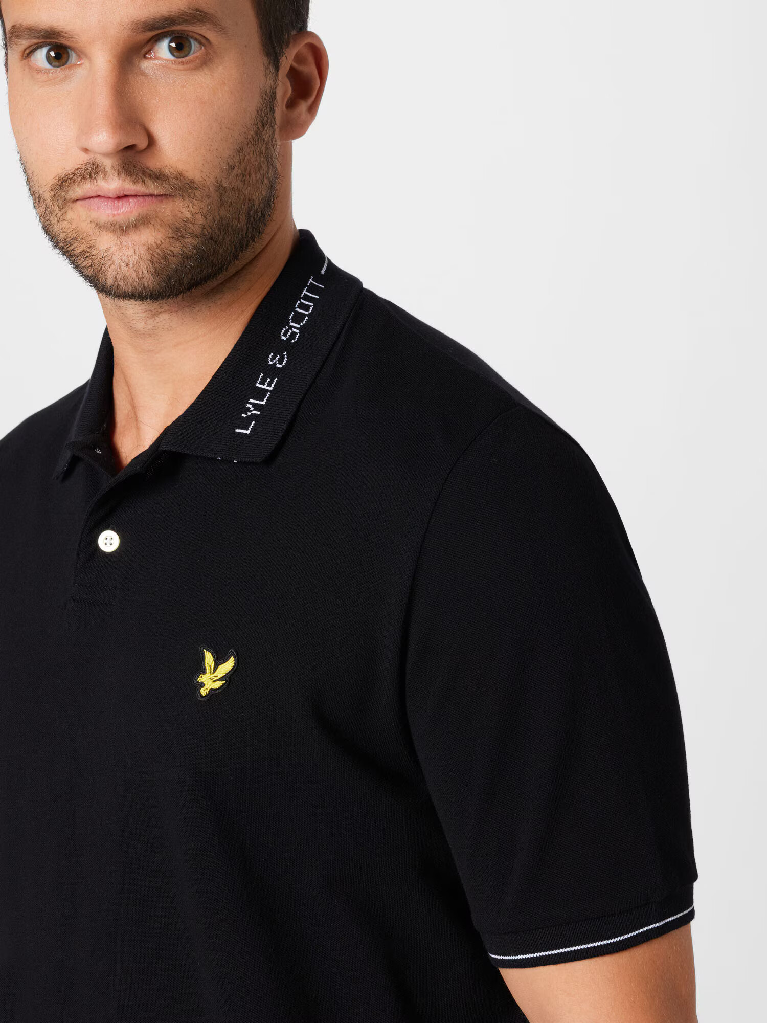 Lyle & Scott Tričko žltá / čierna / biela - Pepit.sk