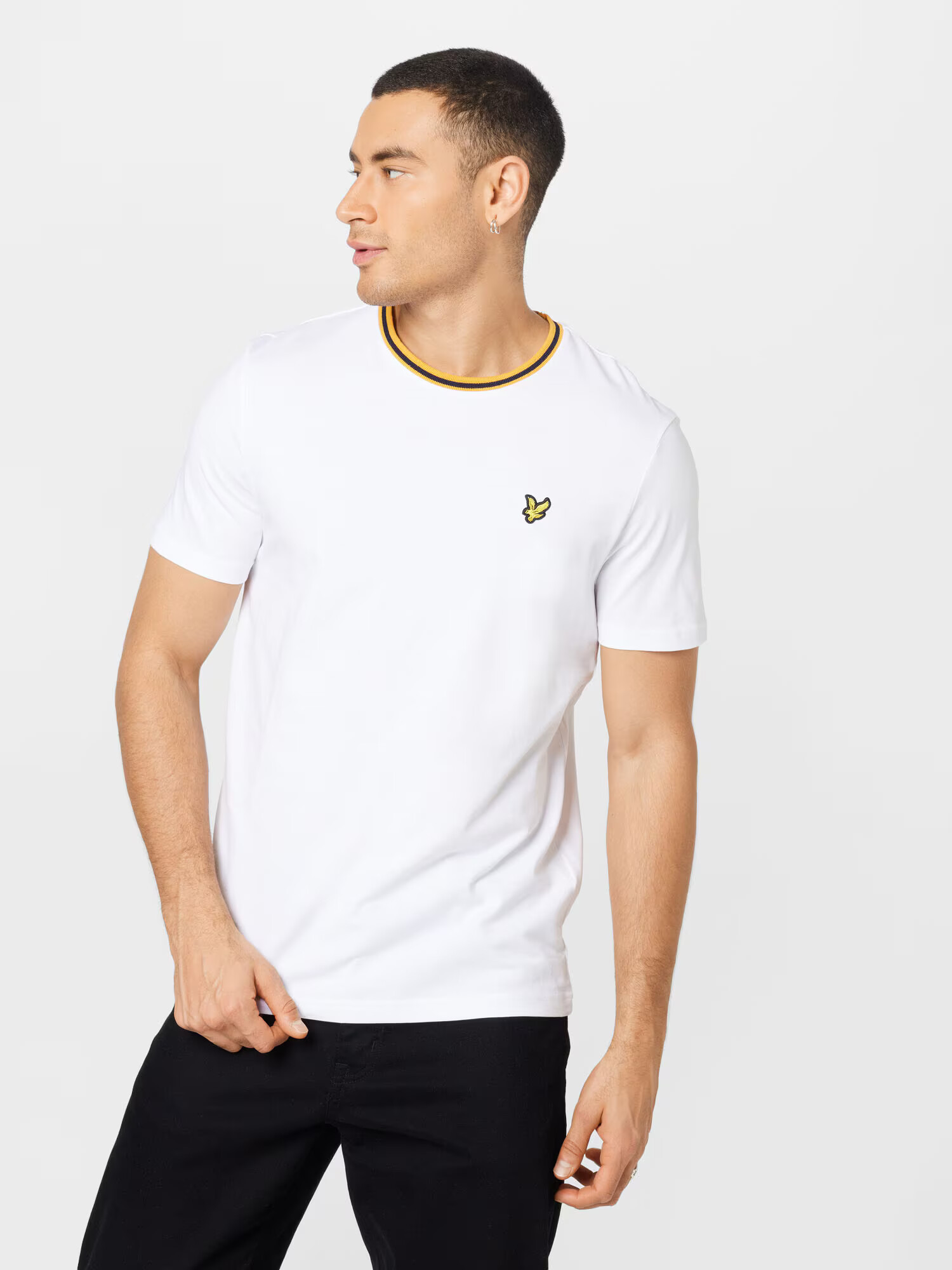 Lyle & Scott Tričko žltá / čierna / biela - Pepit.sk