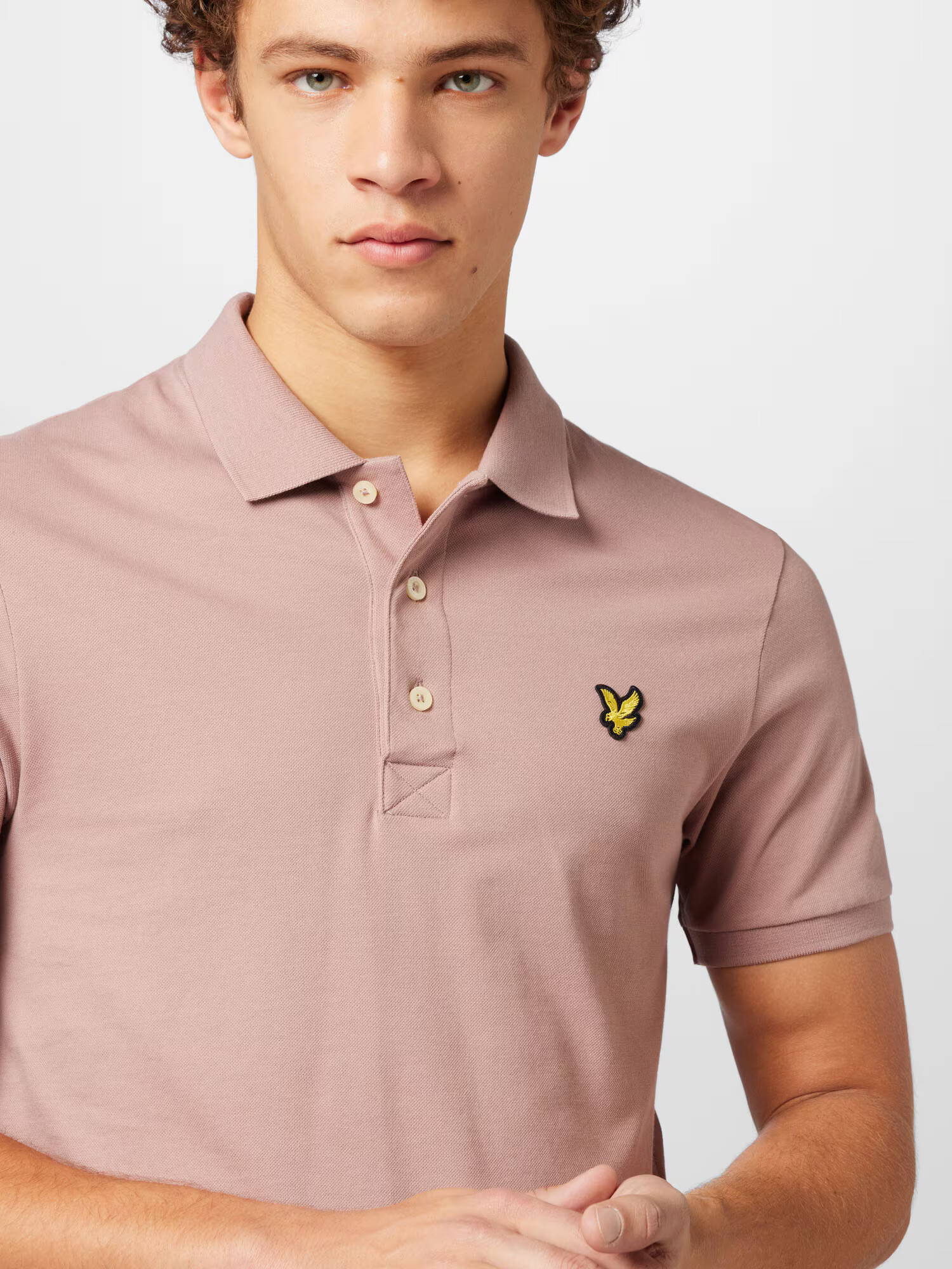 Lyle & Scott Tričko žltá / púdrová / čierna - Pepit.sk