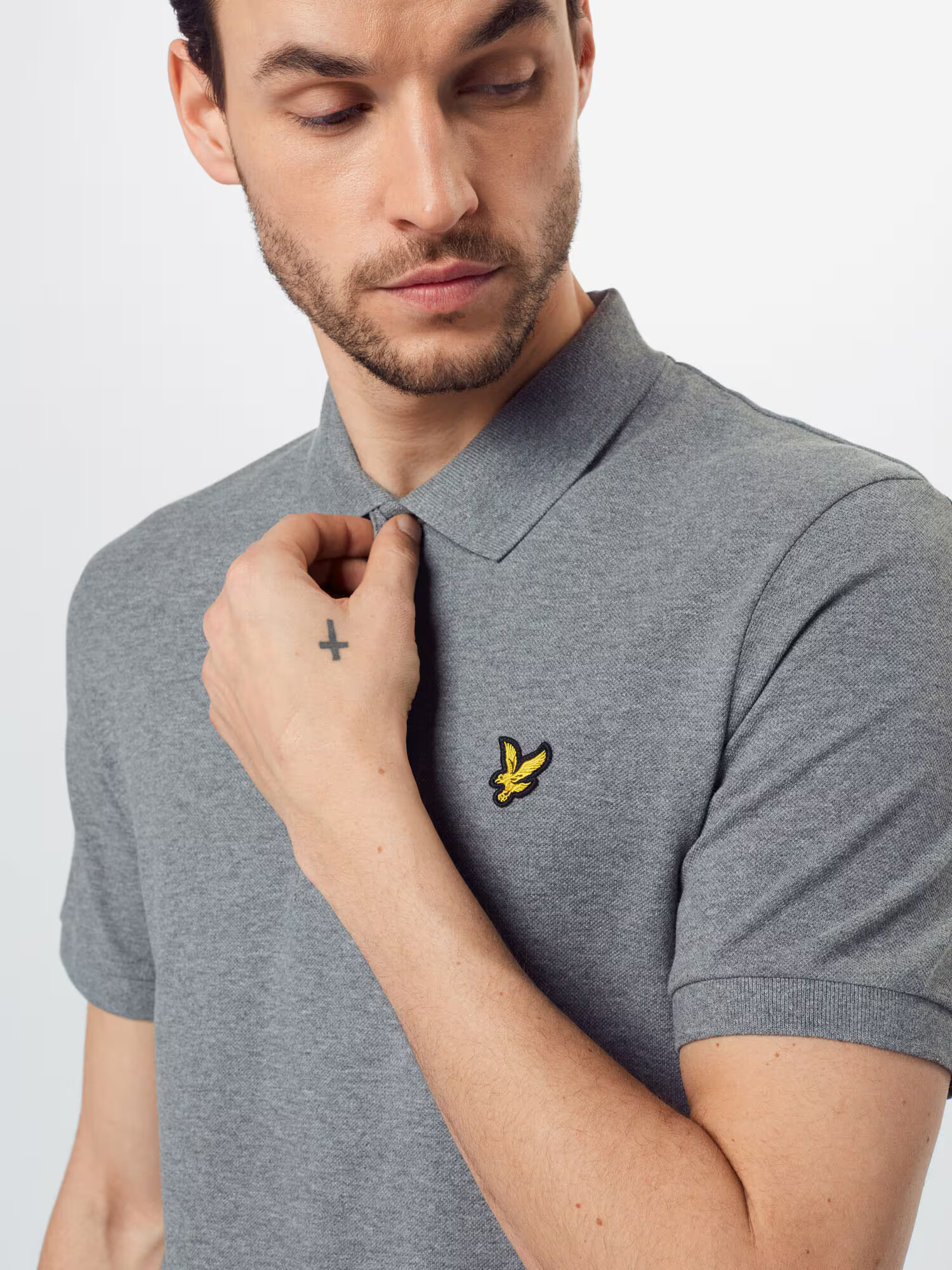 Lyle & Scott Tričko žltá / sivá melírovaná / čierna - Pepit.sk