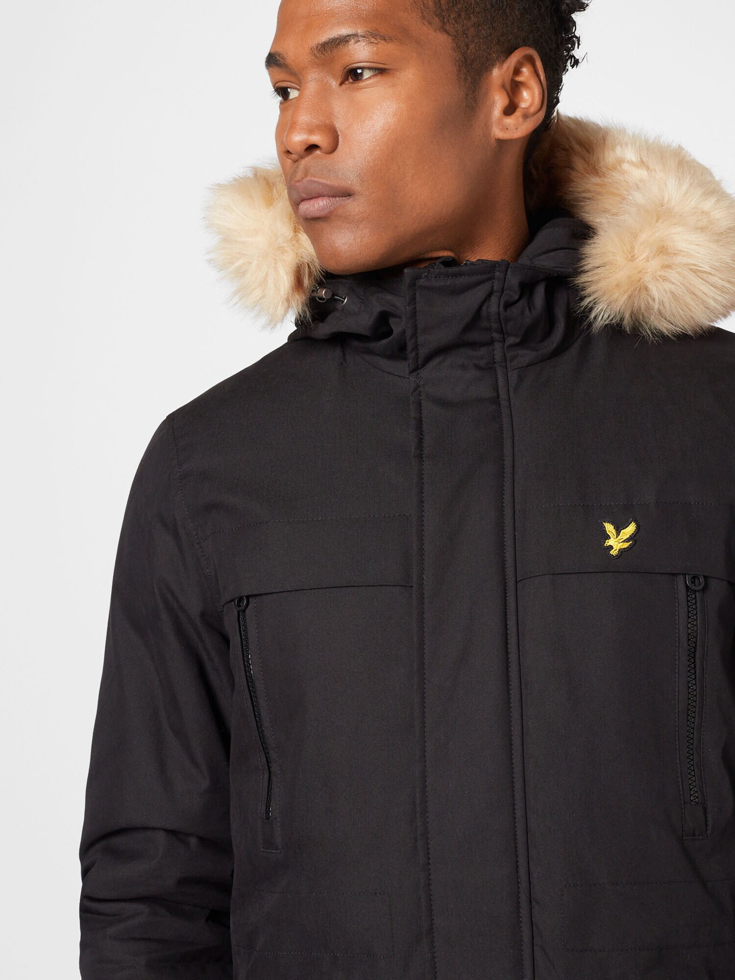 Lyle & Scott Zimná parka béžová / čierna - Pepit.sk