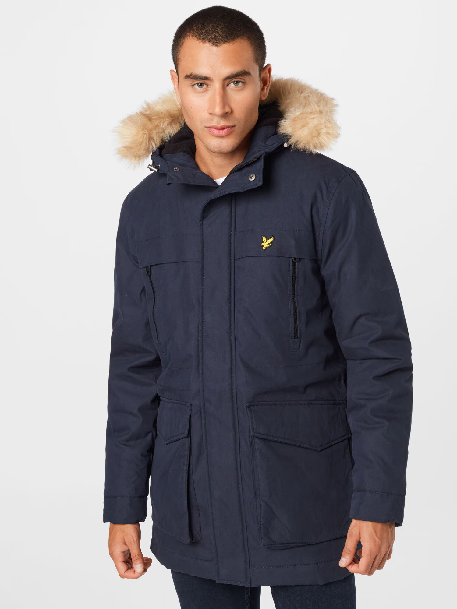 Lyle & Scott Zimná parka námornícka modrá / zlatá - Pepit.sk