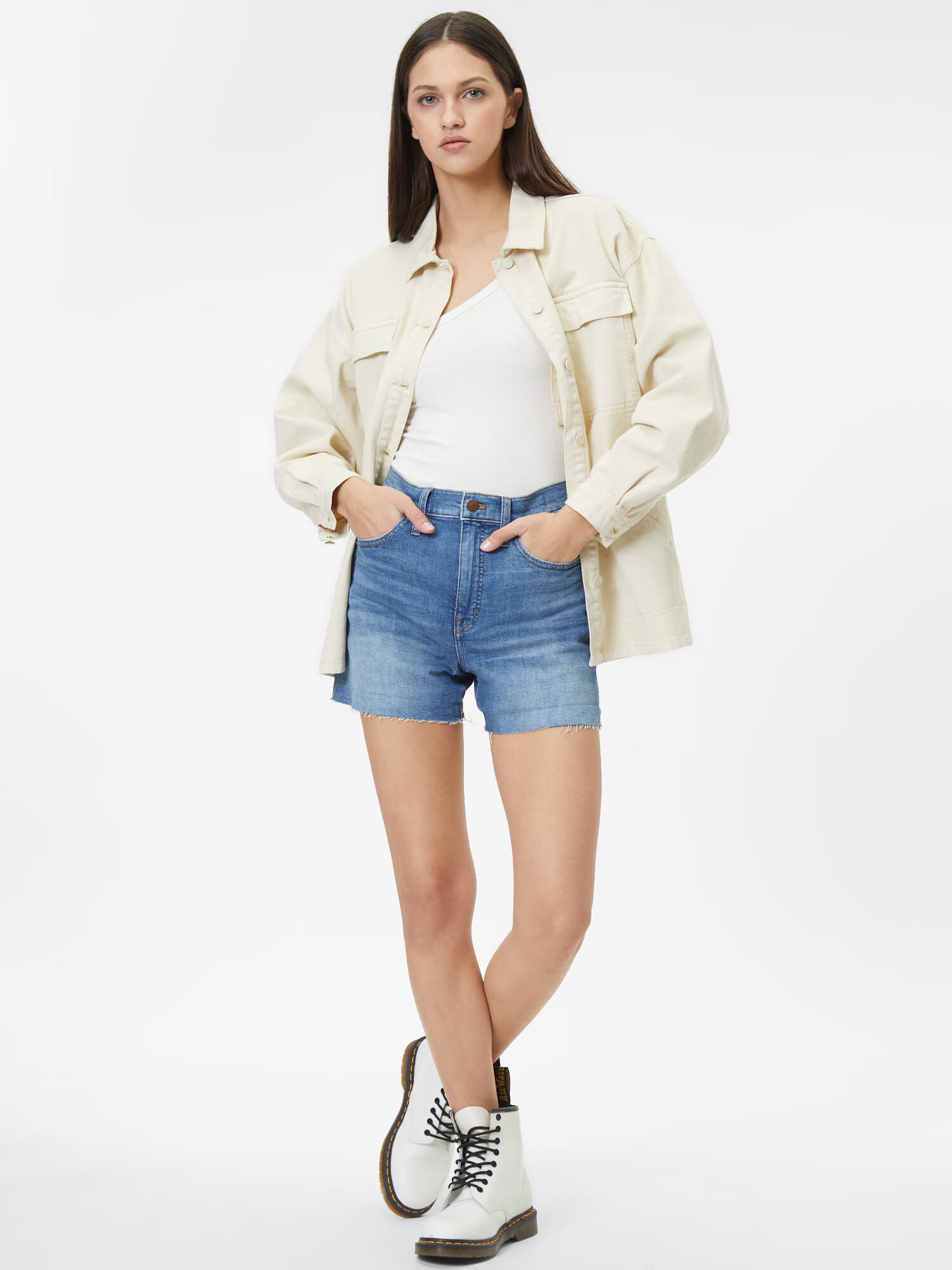 Madewell Džínsy modrá denim - Pepit.sk