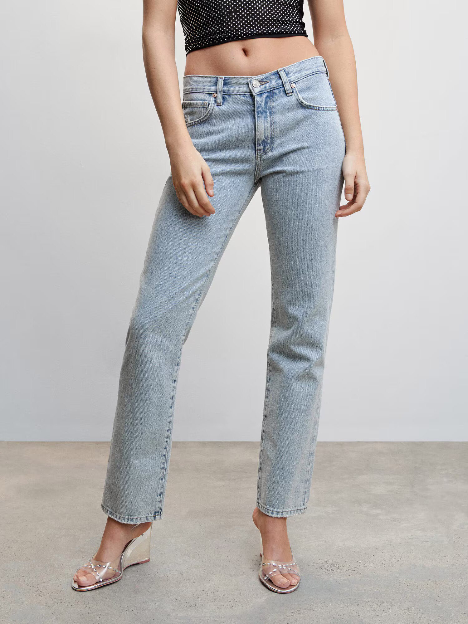 MANGO Džínsy 'Camilie' modrá denim - Pepit.sk