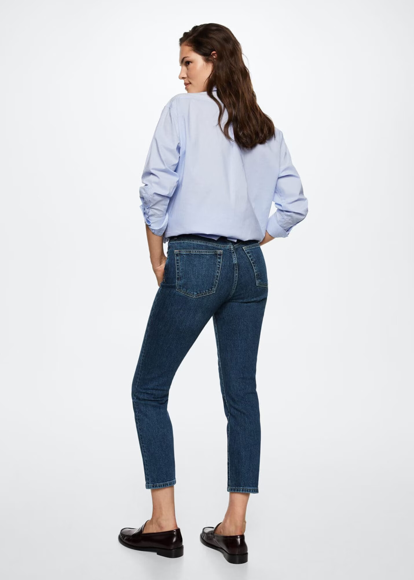 MANGO Džínsy 'Claudia' modrá denim - Pepit.sk