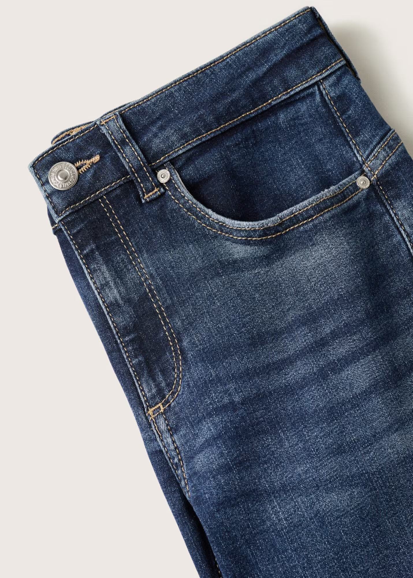 MANGO Džínsy 'Pushup' modrá denim - Pepit.sk