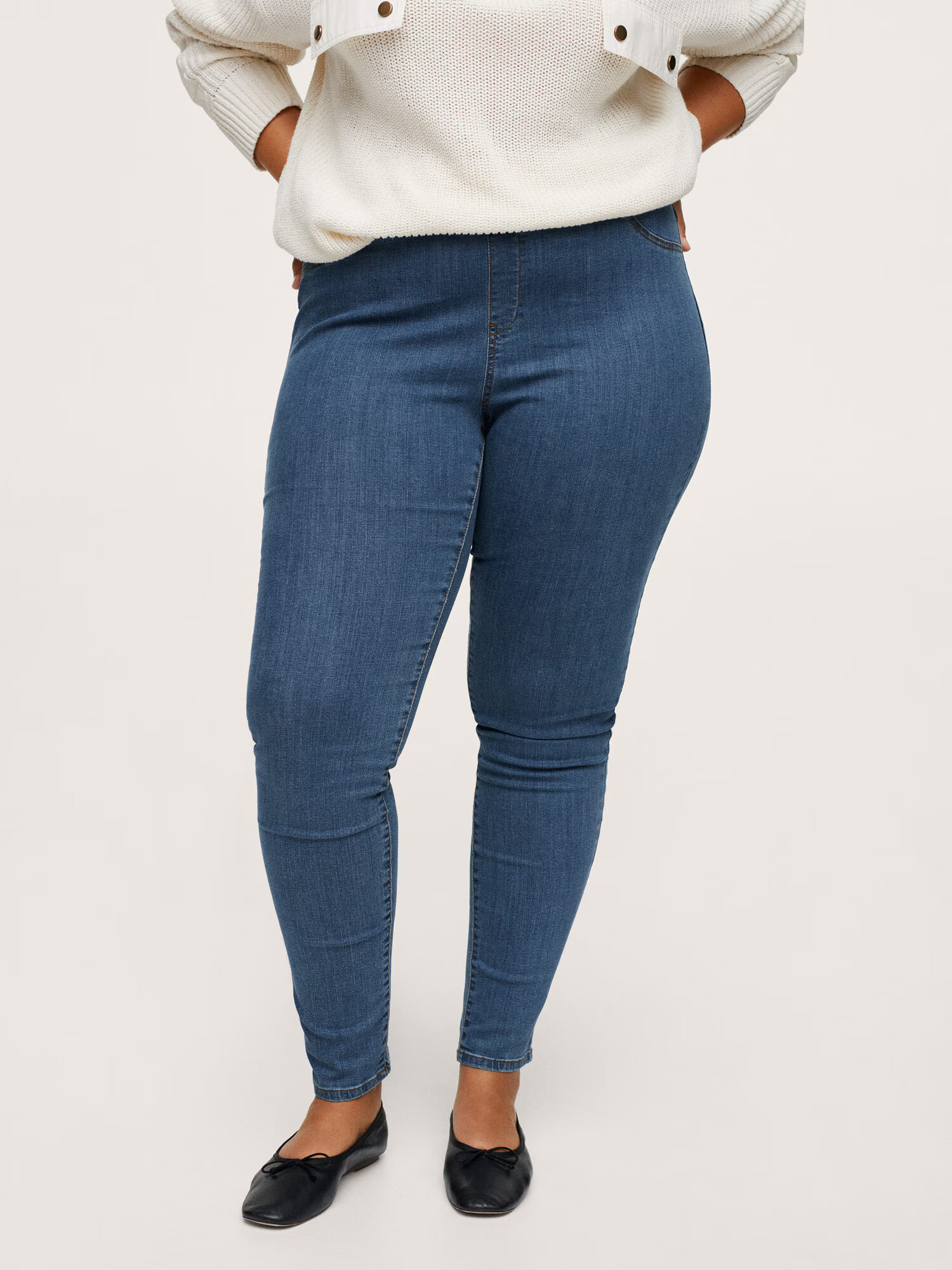 MANGO Jeggings 'MASSHA' modrá denim - Pepit.sk