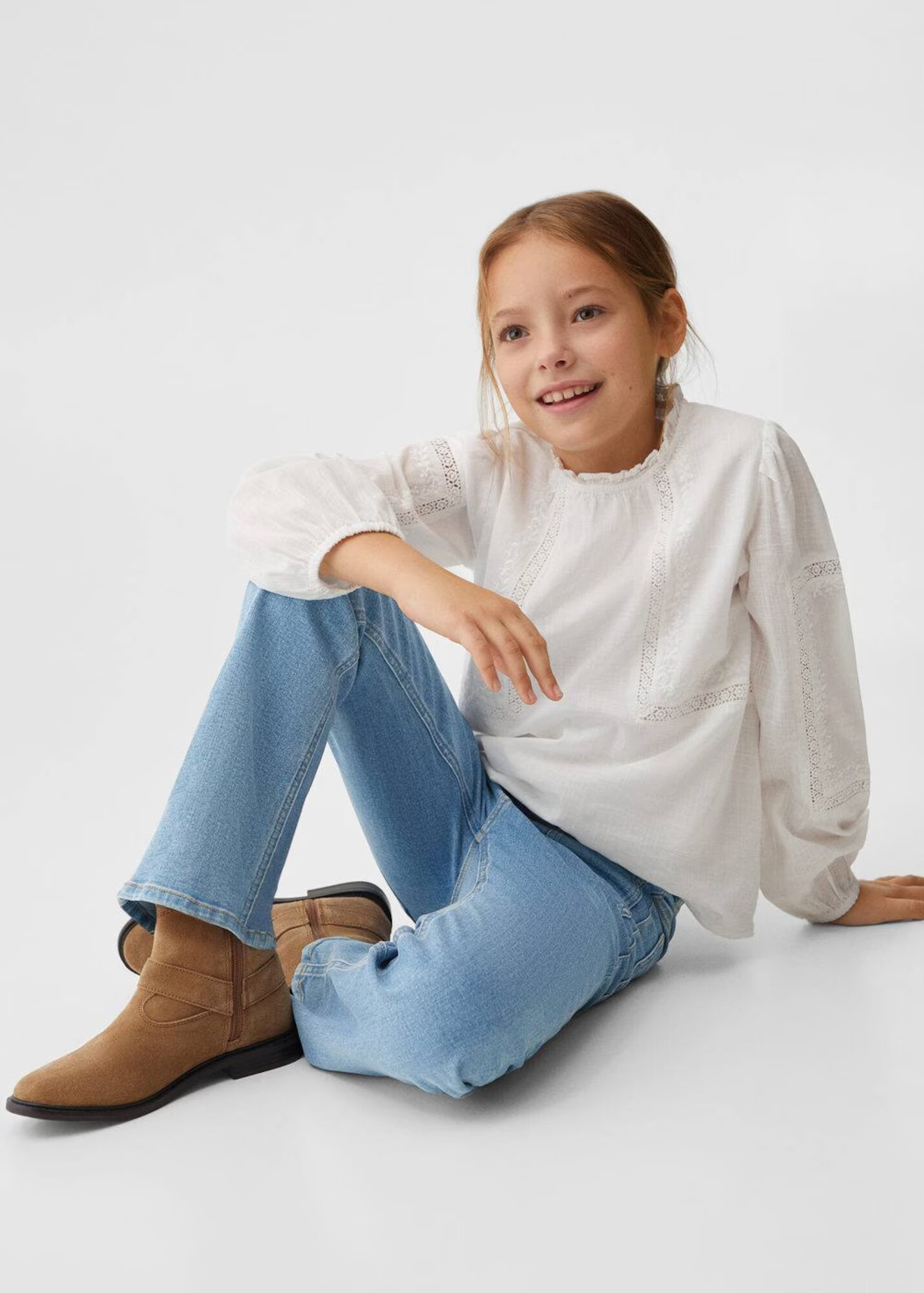 MANGO KIDS Džínsy modrá denim - Pepit.sk