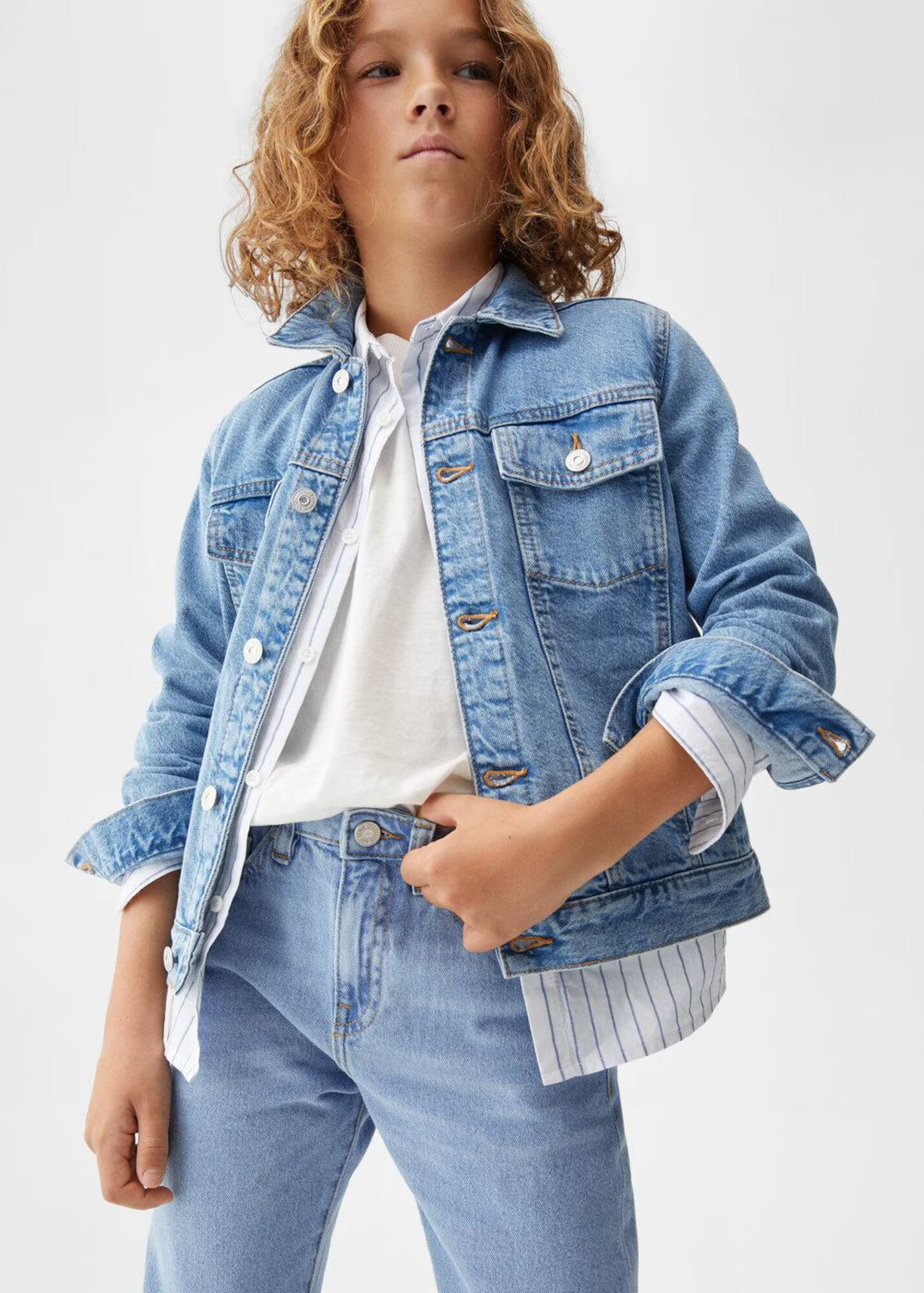 MANGO KIDS Džínsy modrá denim - Pepit.sk