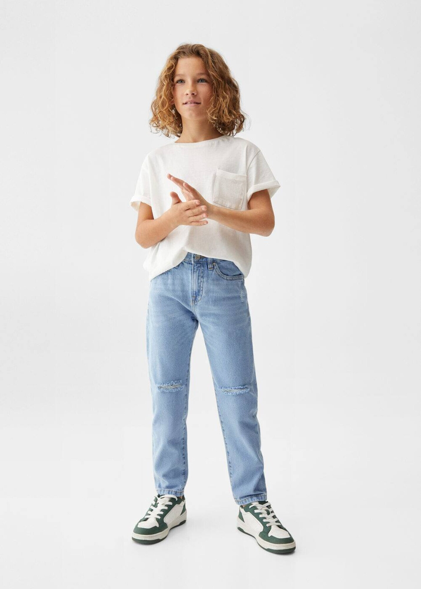 MANGO KIDS Džínsy modrá denim - Pepit.sk