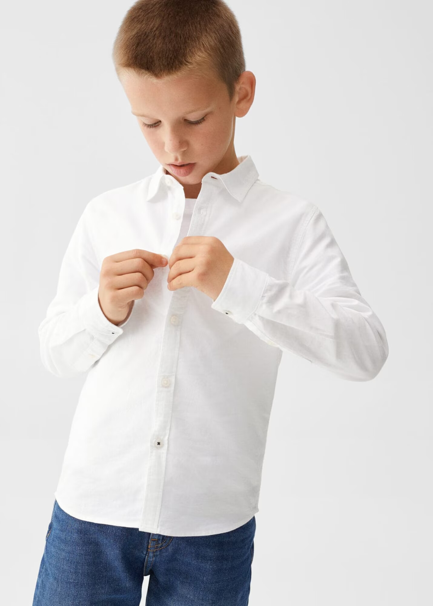 MANGO KIDS Košeľa 'Oxford' biela - Pepit.sk