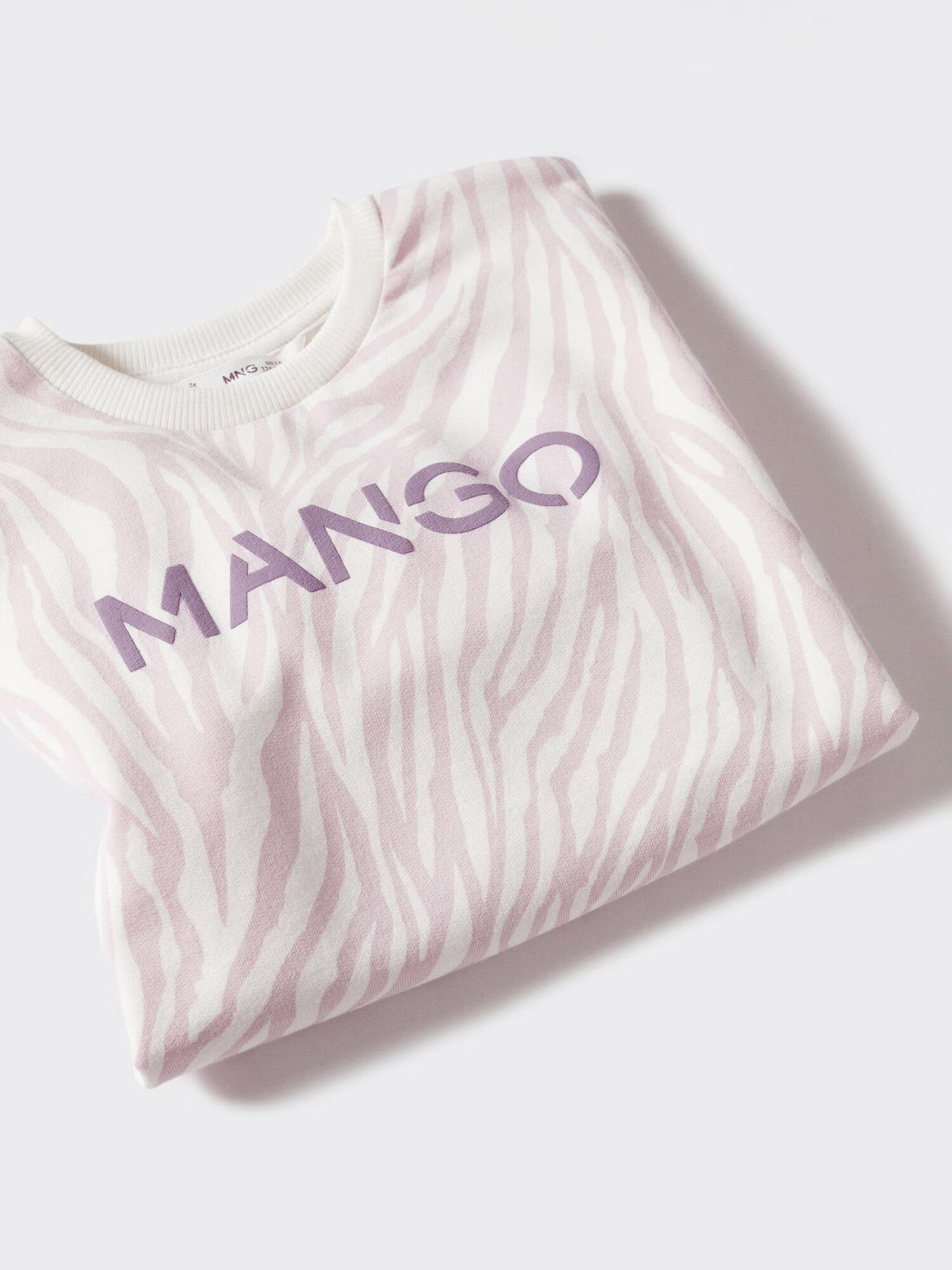 MANGO KIDS Mikina 'MANGOLO' orgovánová / tmavofialová / šedobiela - Pepit.sk