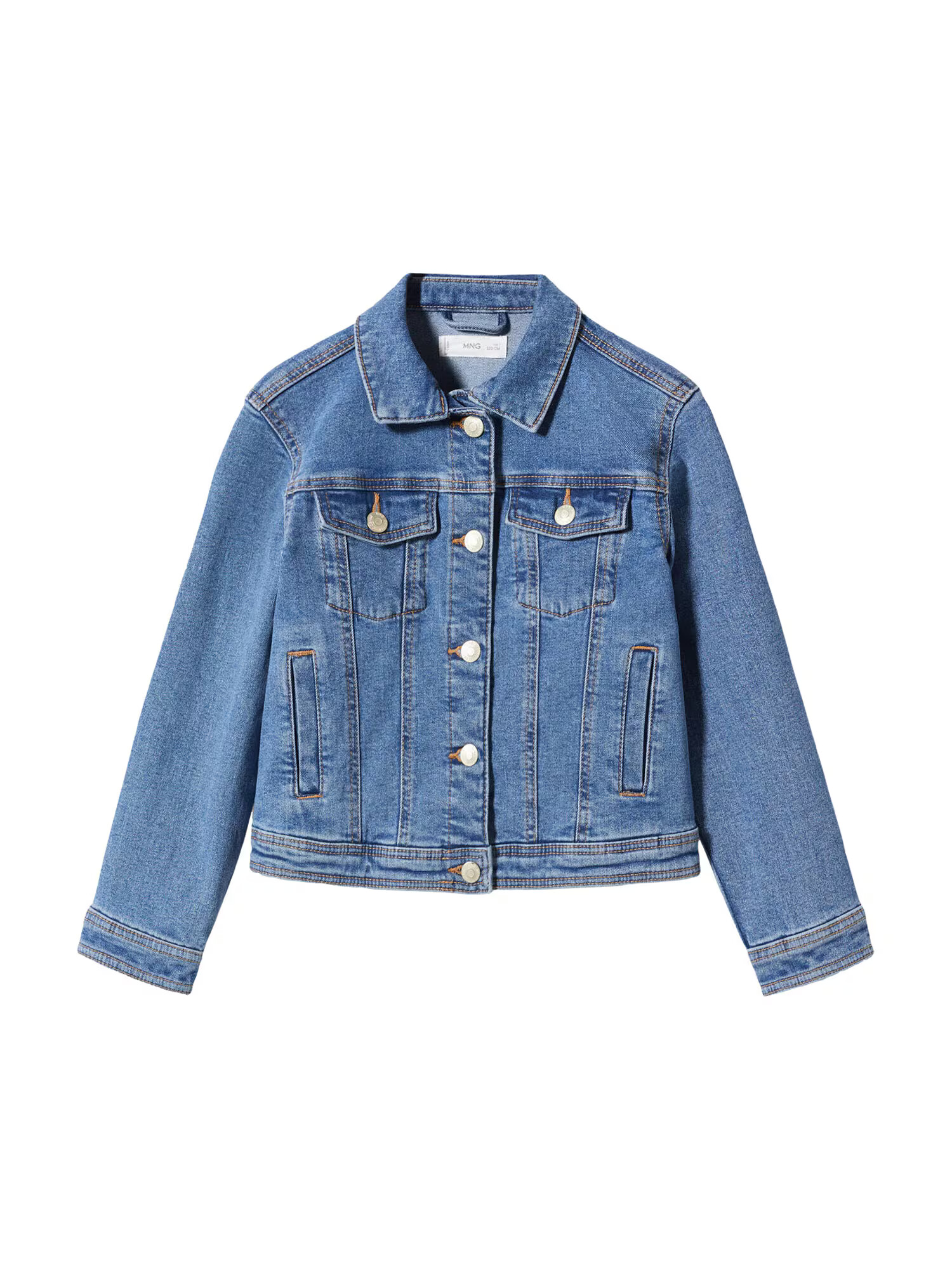 MANGO KIDS Prechodná bunda 'Allegra' modrá denim - Pepit.sk