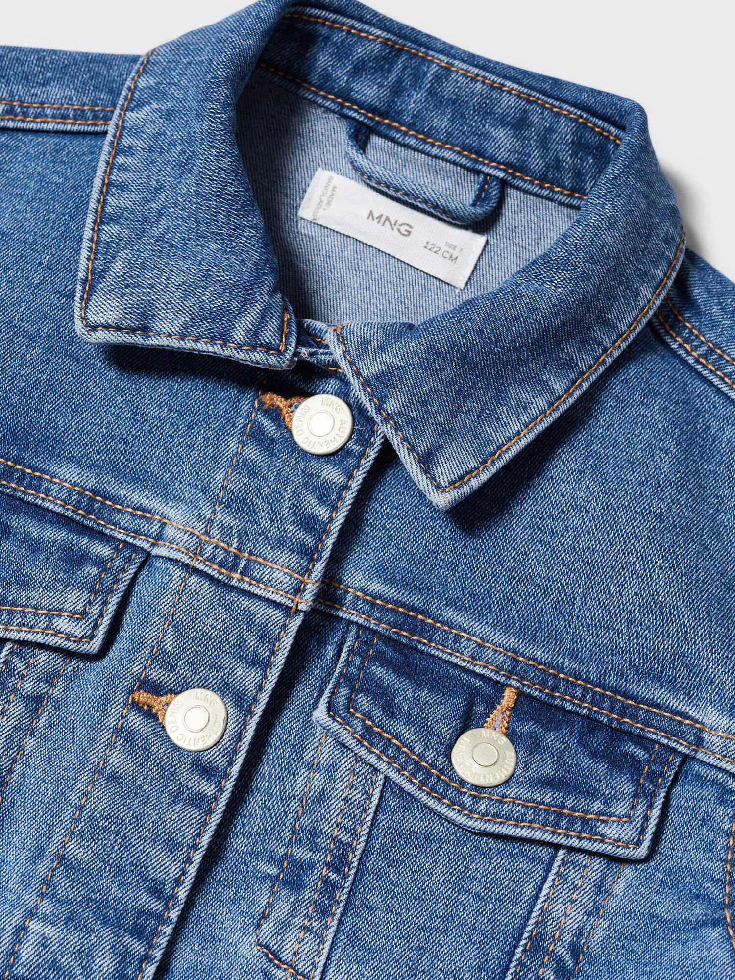 MANGO KIDS Prechodná bunda 'Allegra' modrá denim - Pepit.sk