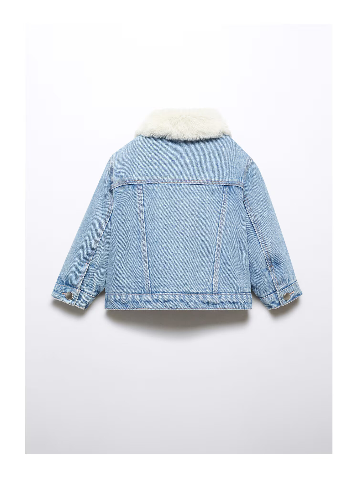 MANGO KIDS Prechodná bunda 'Lisab' nebielená / modrá denim - Pepit.sk