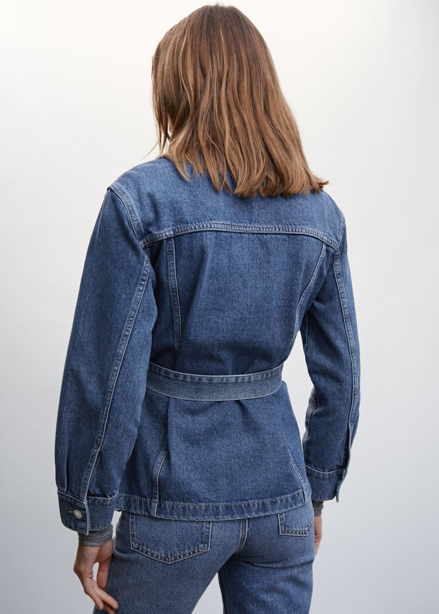 MANGO Prechodná bunda 'Susan' modrá denim - Pepit.sk