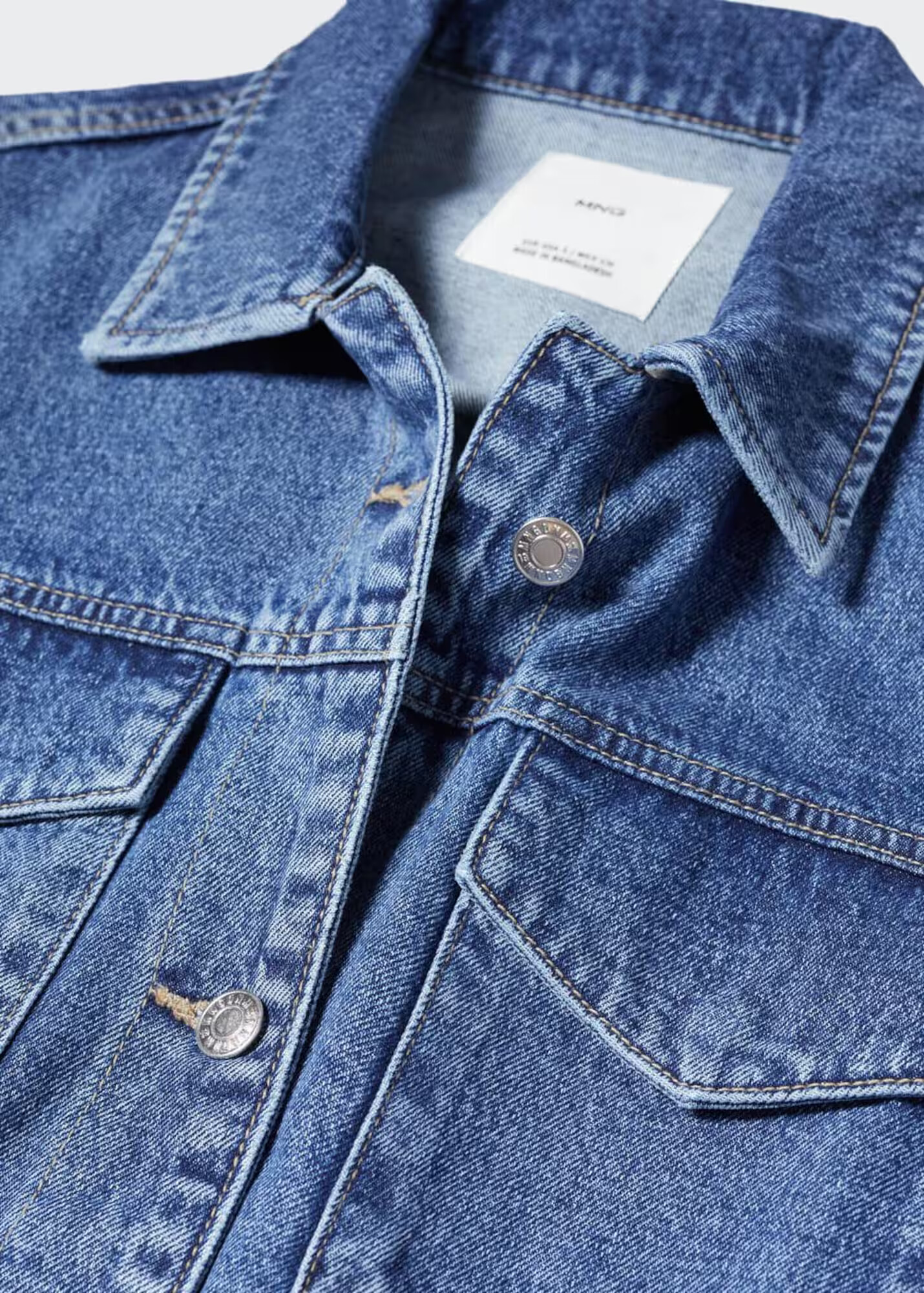 MANGO Prechodná bunda 'Susan' modrá denim - Pepit.sk