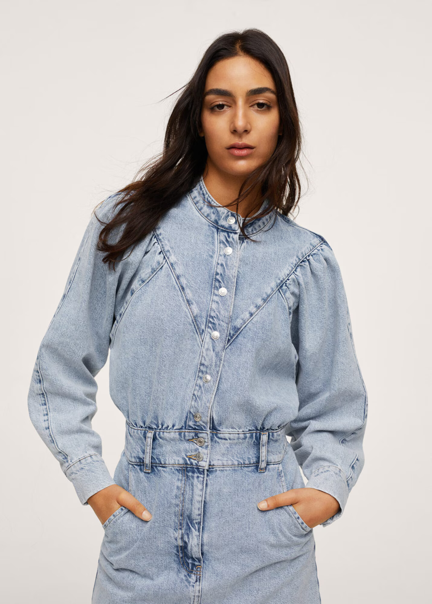 MANGO Šaty 'Lola' modrá denim - Pepit.sk