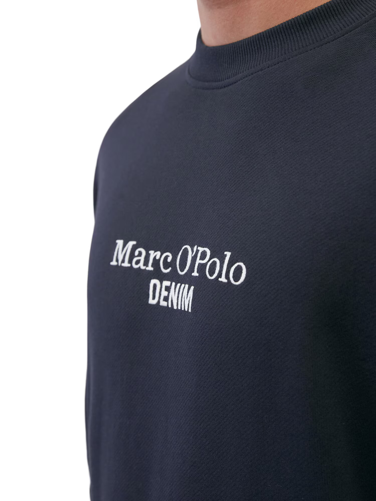 Marc O'Polo DENIM Mikina námornícka modrá / biela - Pepit.sk