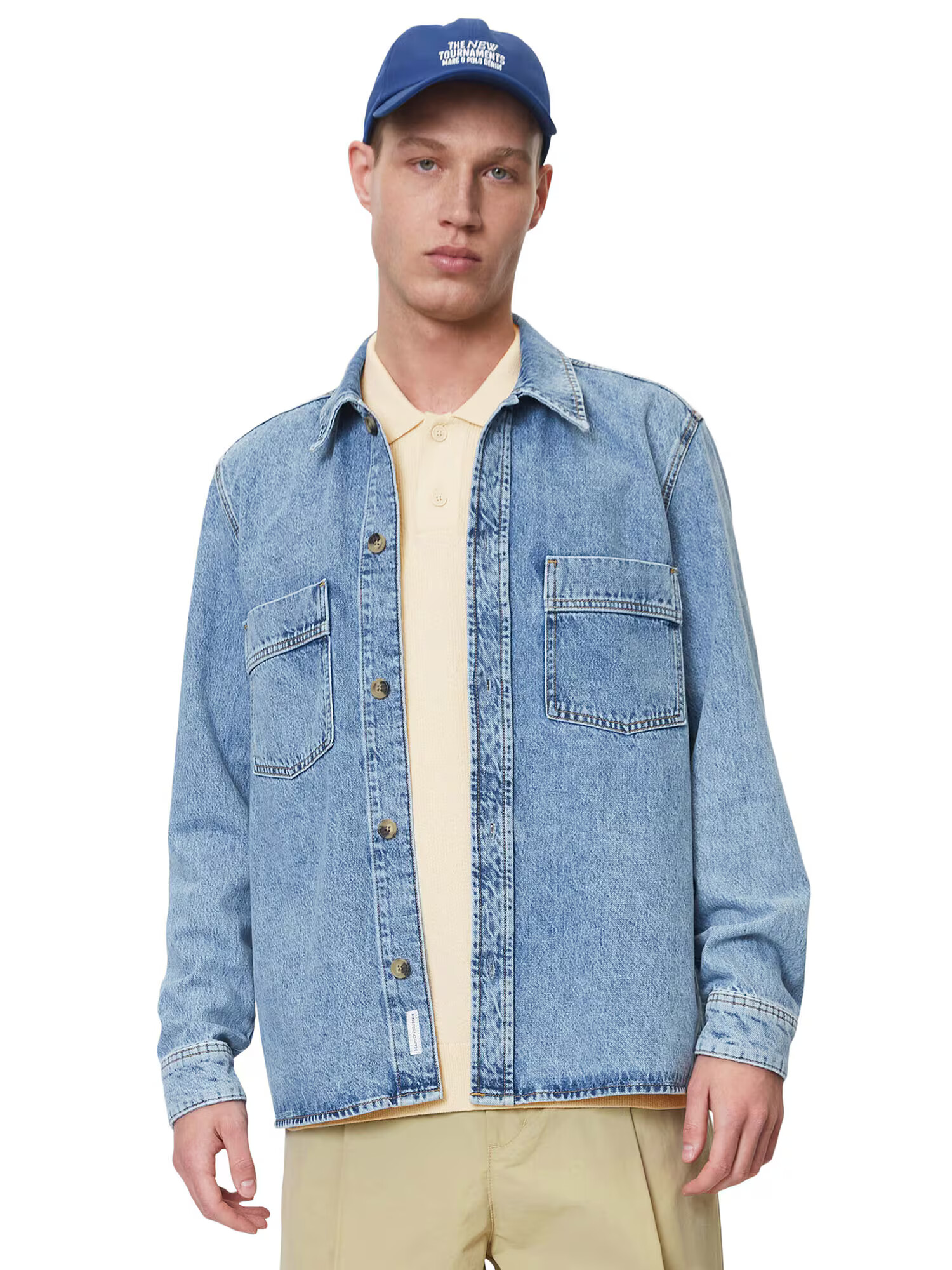 Marc O'Polo DENIM Prechodná bunda modrá denim - Pepit.sk