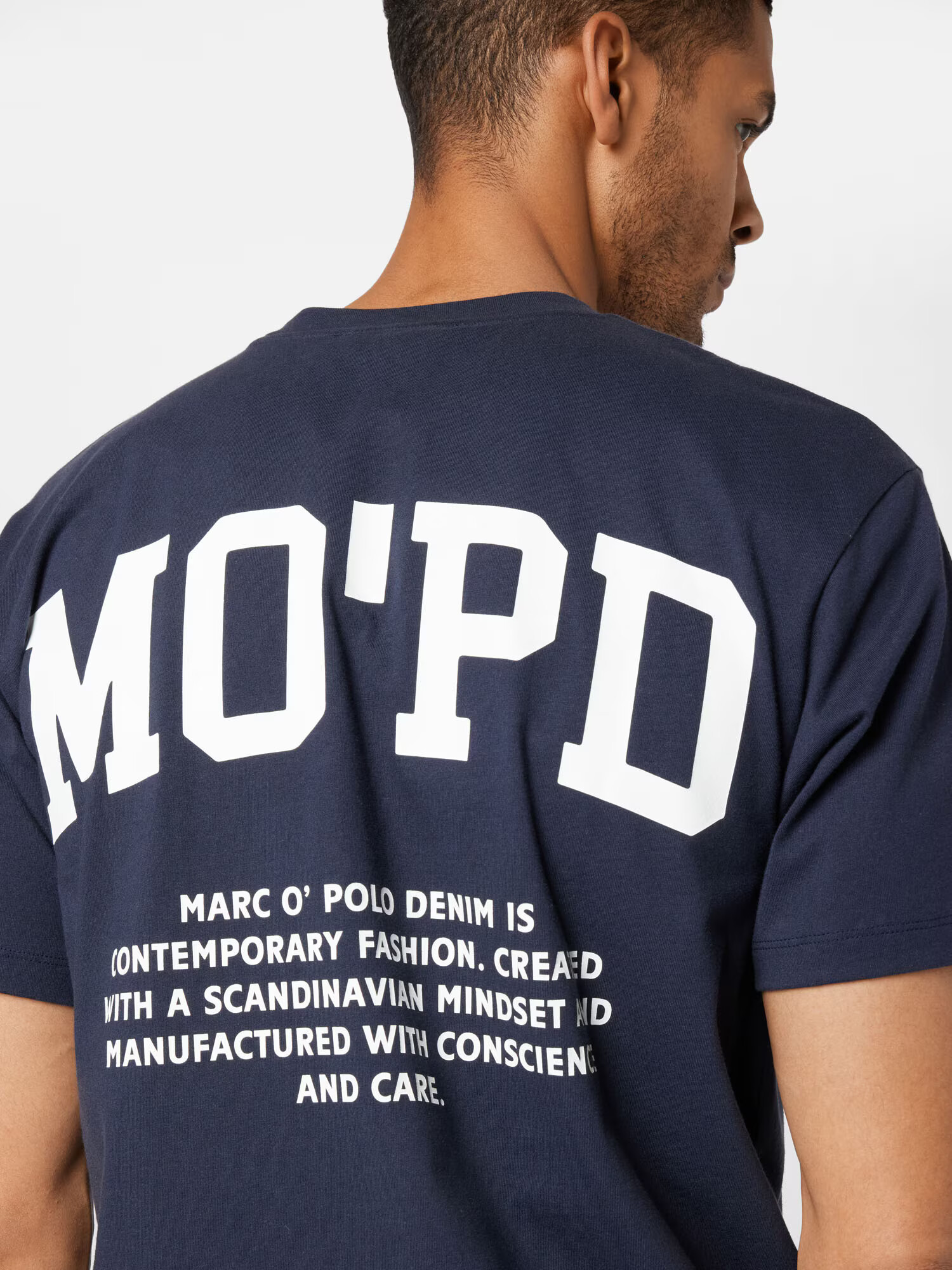 Marc O'Polo DENIM Tričko tmavomodrá / biela - Pepit.sk