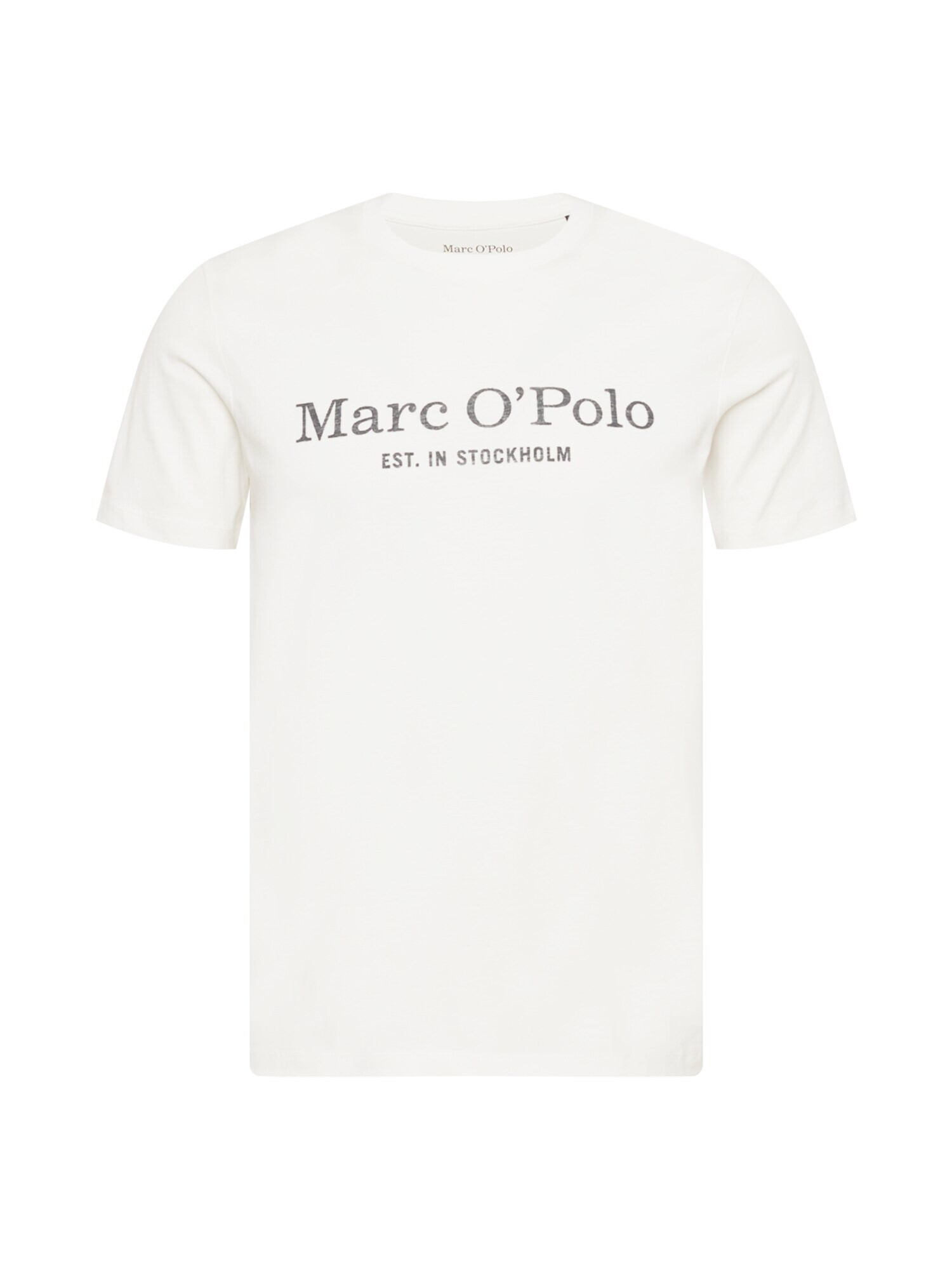 Marc O'Polo Tričko čierna melírovaná / biela - Pepit.sk