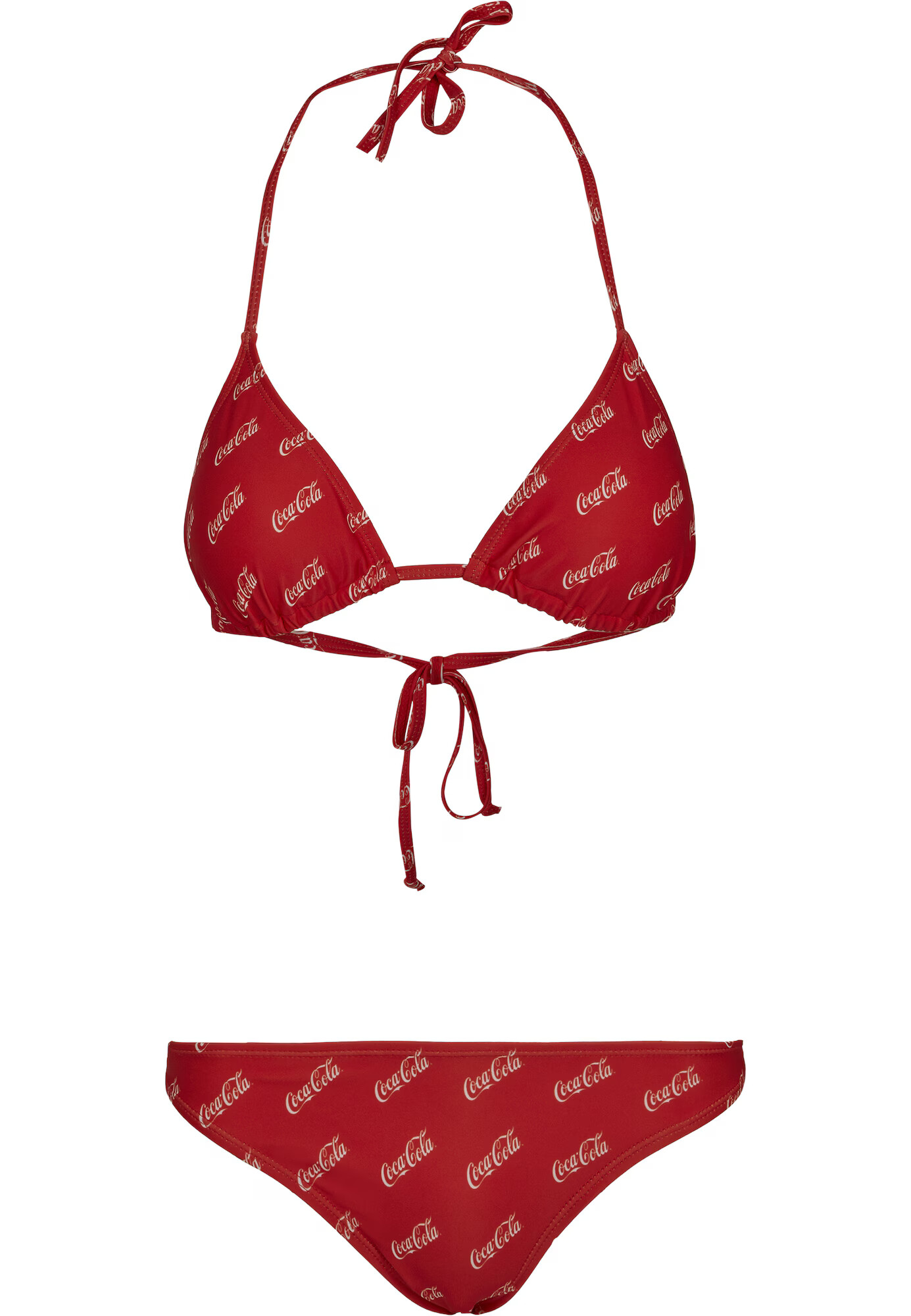 Merchcode Bikiny 'Coca Cola' červená / biela - Pepit.sk