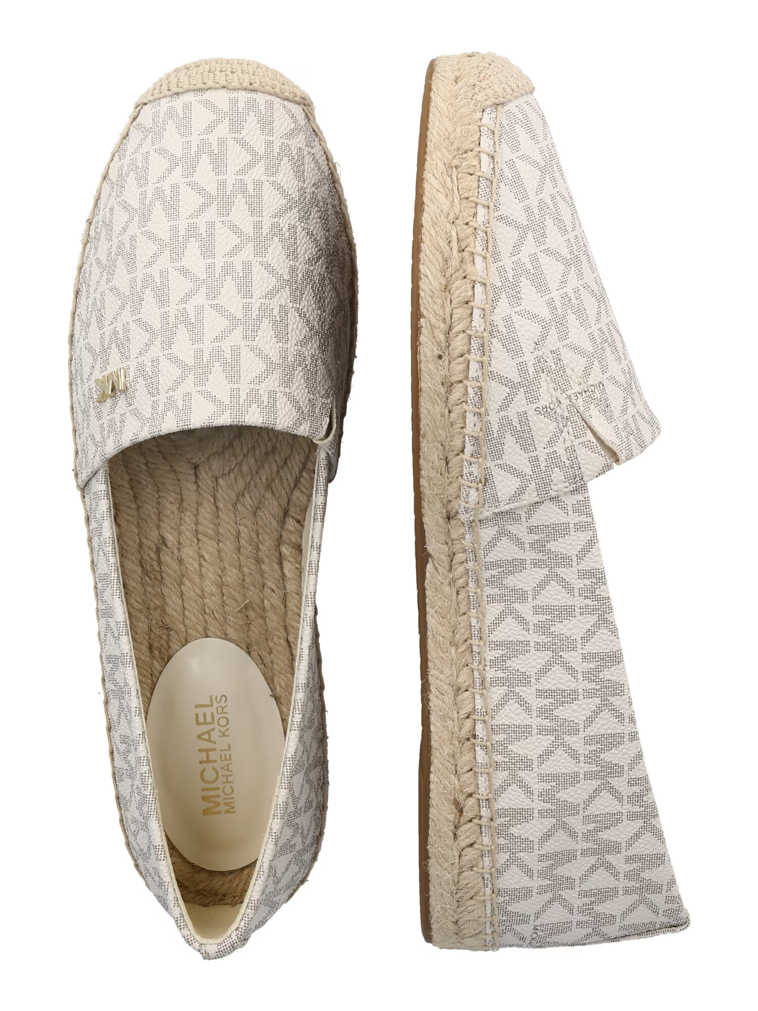 MICHAEL Michael Kors Espadrilky 'KENDRICK' mokka / zlatá / šedobiela - Pepit.sk