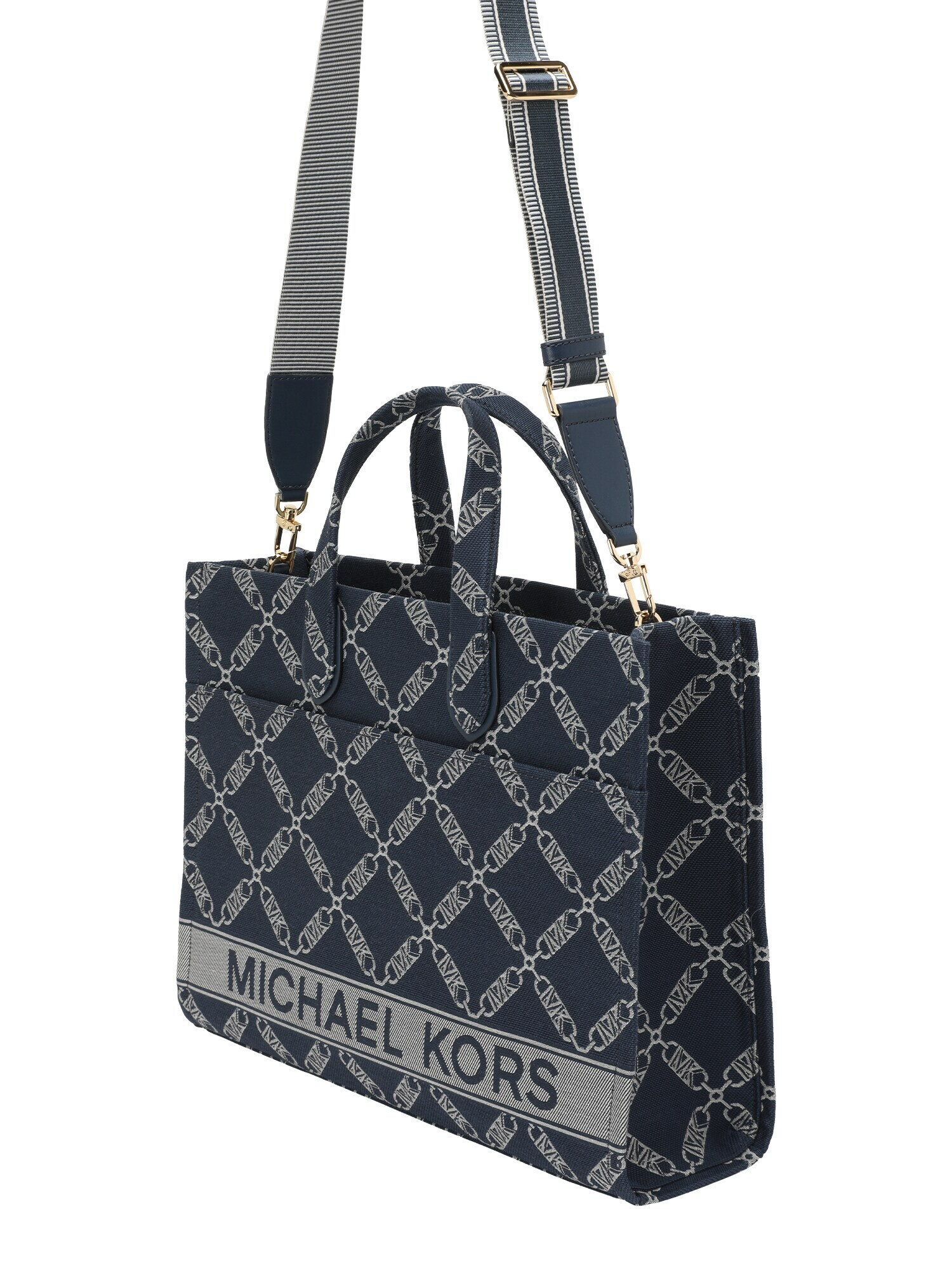 MICHAEL Michael Kors Shopper námornícka modrá / sivobéžová - Pepit.sk