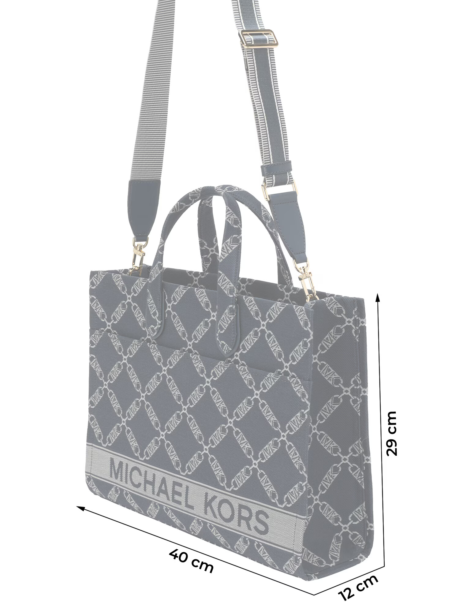 MICHAEL Michael Kors Shopper námornícka modrá / sivobéžová - Pepit.sk