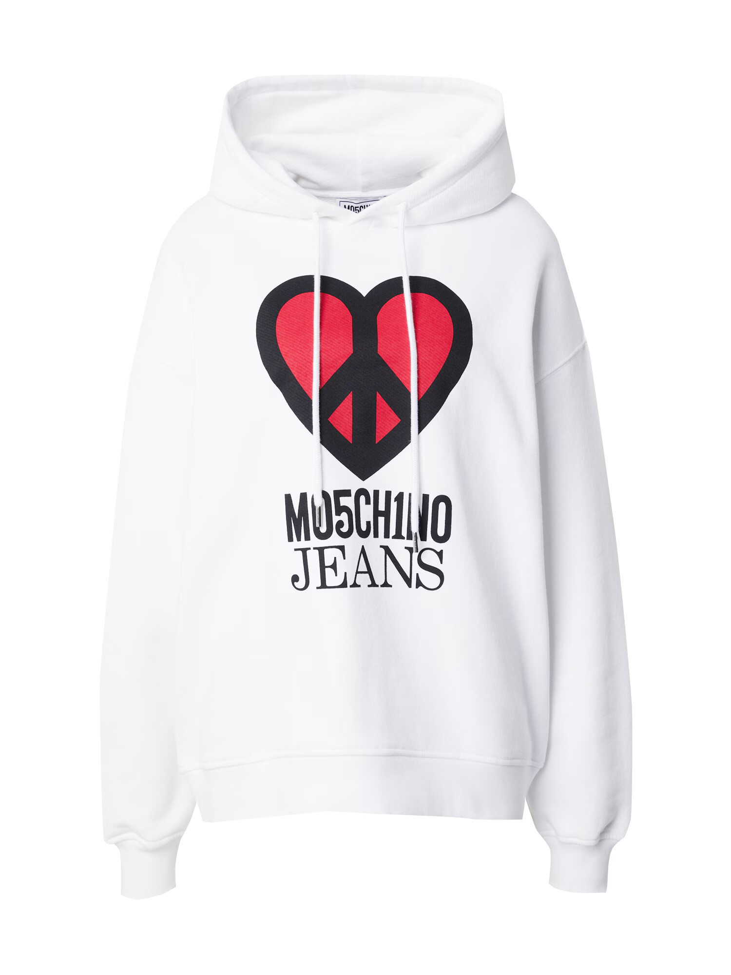 Moschino Jeans Mikina červená / čierna / biela - Pepit.sk