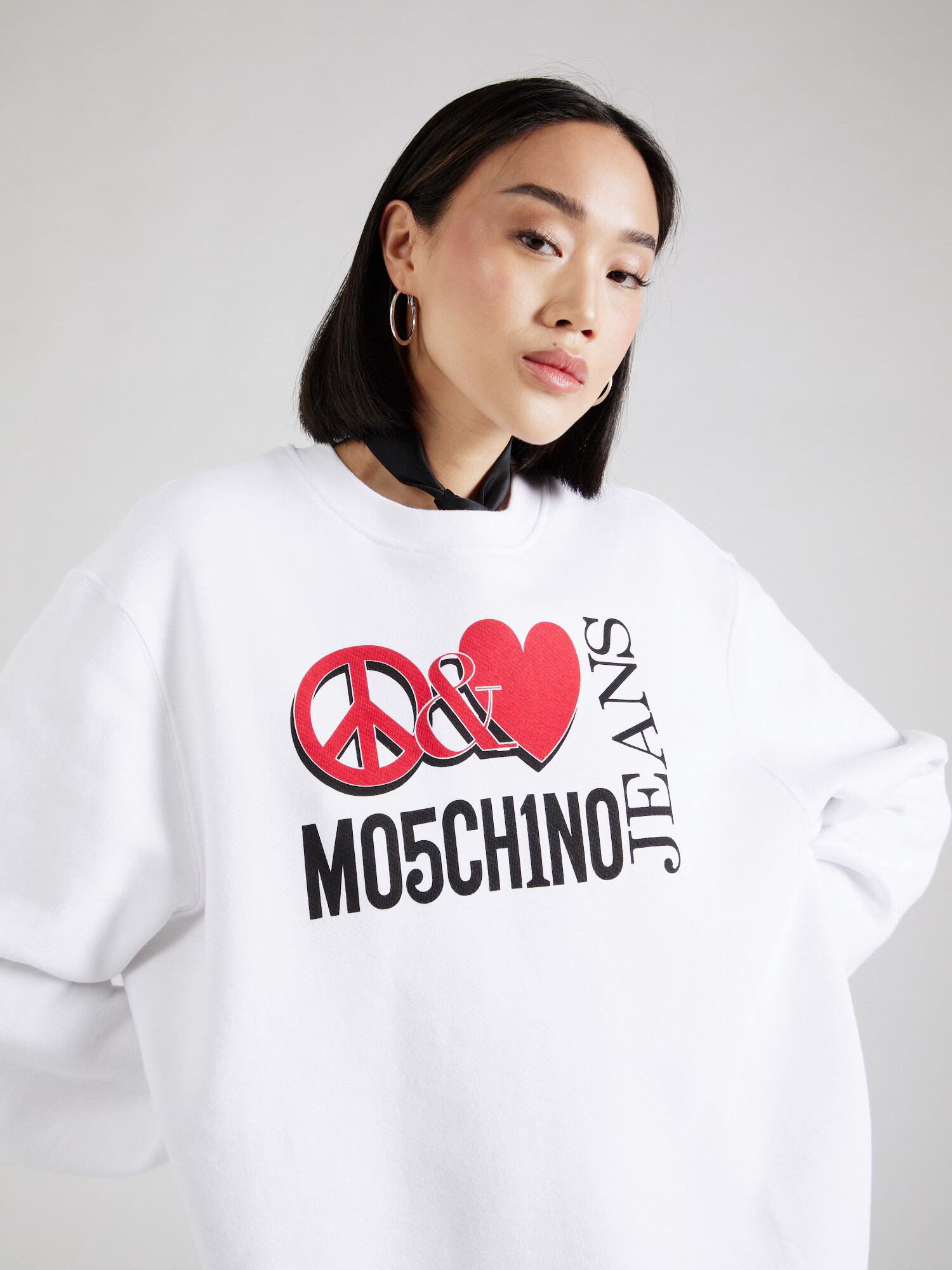 Moschino Jeans Šaty jasne červená / čierna / biela - Pepit.sk